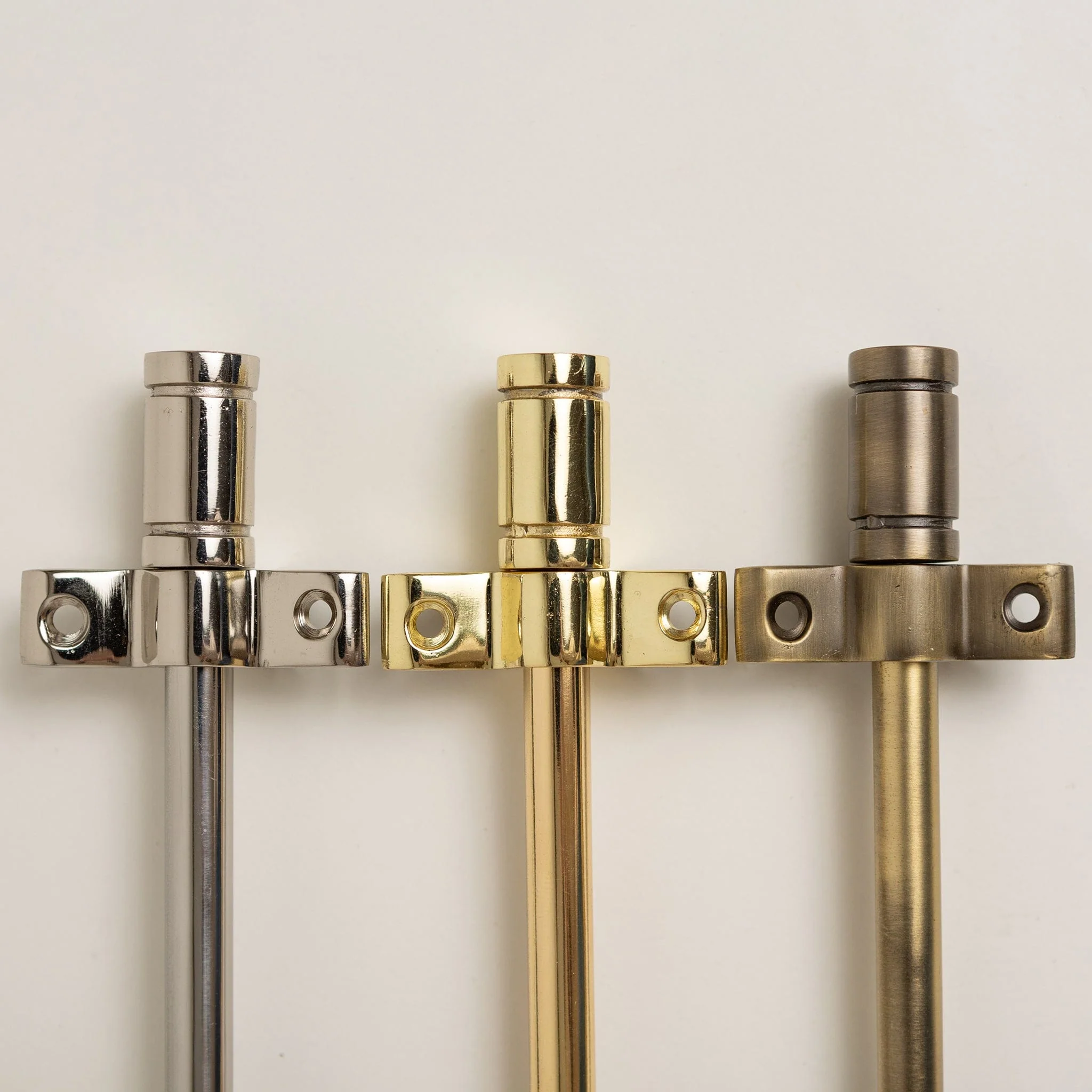 Nickel Stair Rods with Piston Finials - 725mm - Image 6
