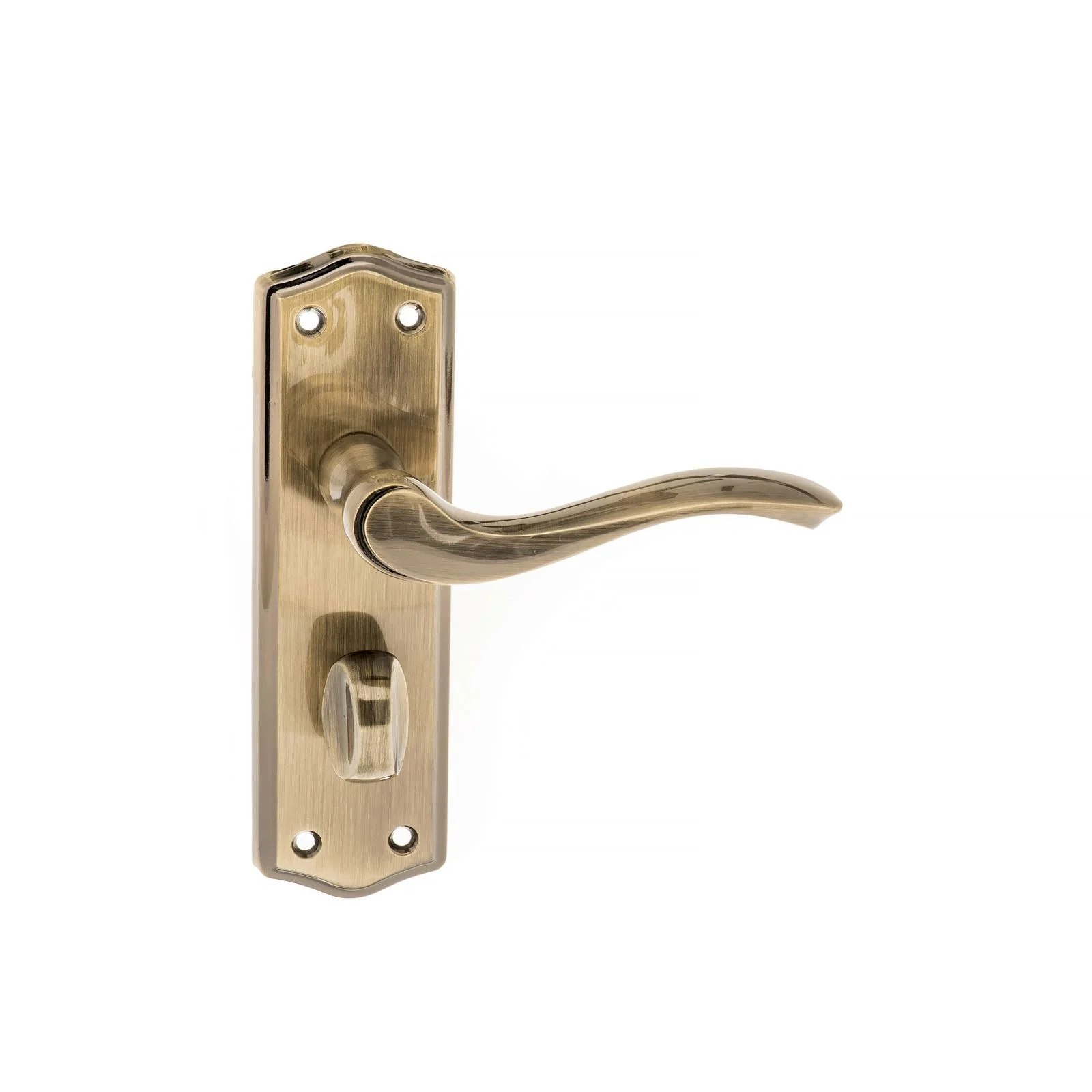 Old English Warwick WC Lever Door Handle on Backplate