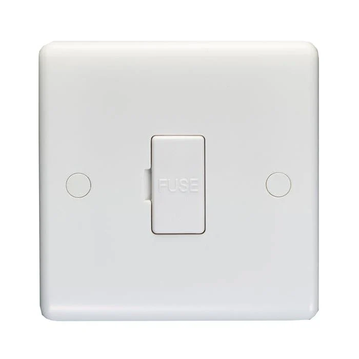 Enhance White Plastic Unswitched Fuse Spur - White