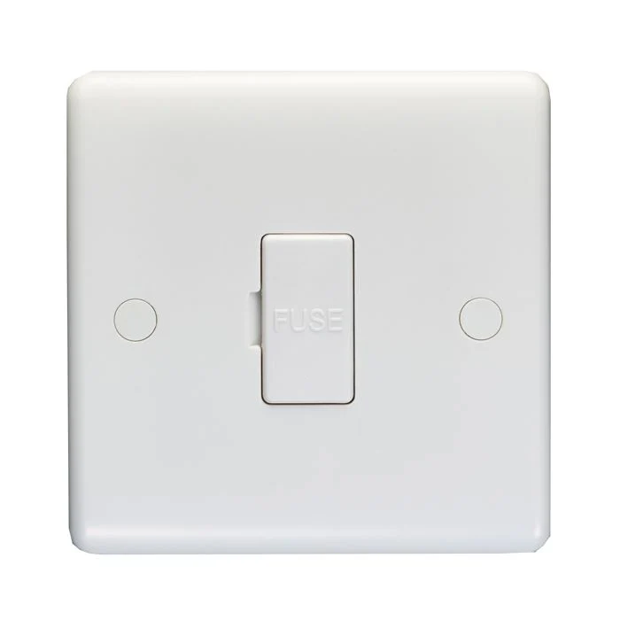 Enhance White Plastic Unswitched Fuse Spur - White - Image 2