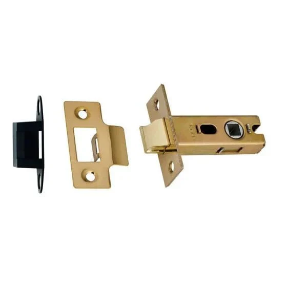 Plain Door Knobs - Rosewood & Satin Brass (Pair) | Thumbturns & Latches - Image 4