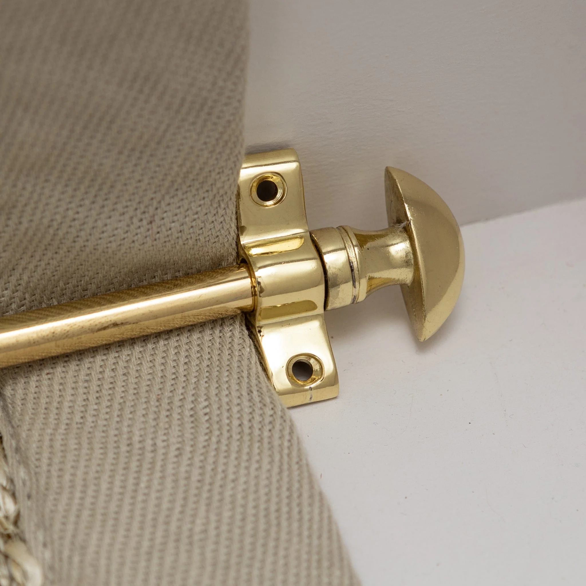 Polished Brass Finish Stair Rods with Mushroom Finials - 725mm - Image 2