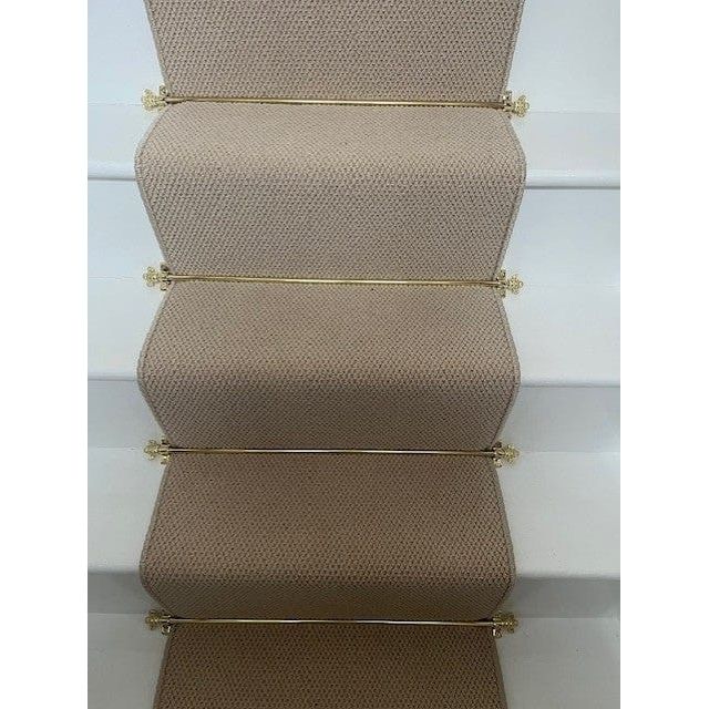 Polished Brass Finish Stair Rods with Mushroom Finials - 725mm - Image 9
