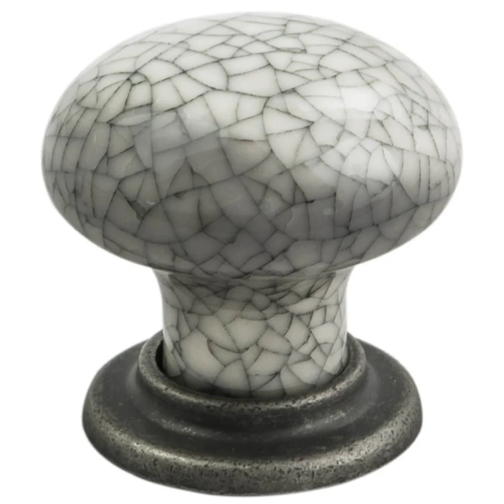 Porcelain Mushroom Pattern Knob - 35mm - Image 3