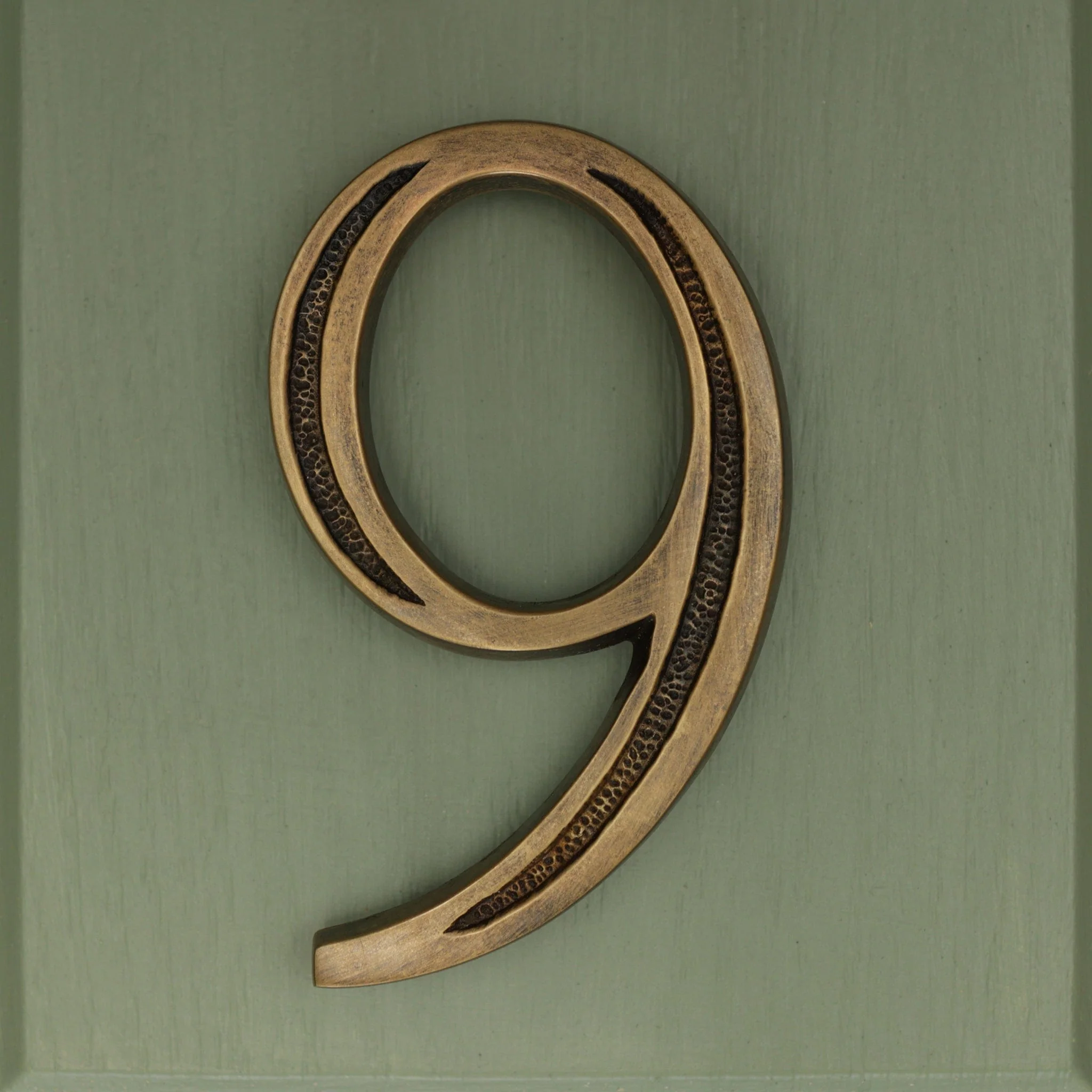 Premium Floating Engraved House Numbers in Heritage Finish 0-9 - Image 13