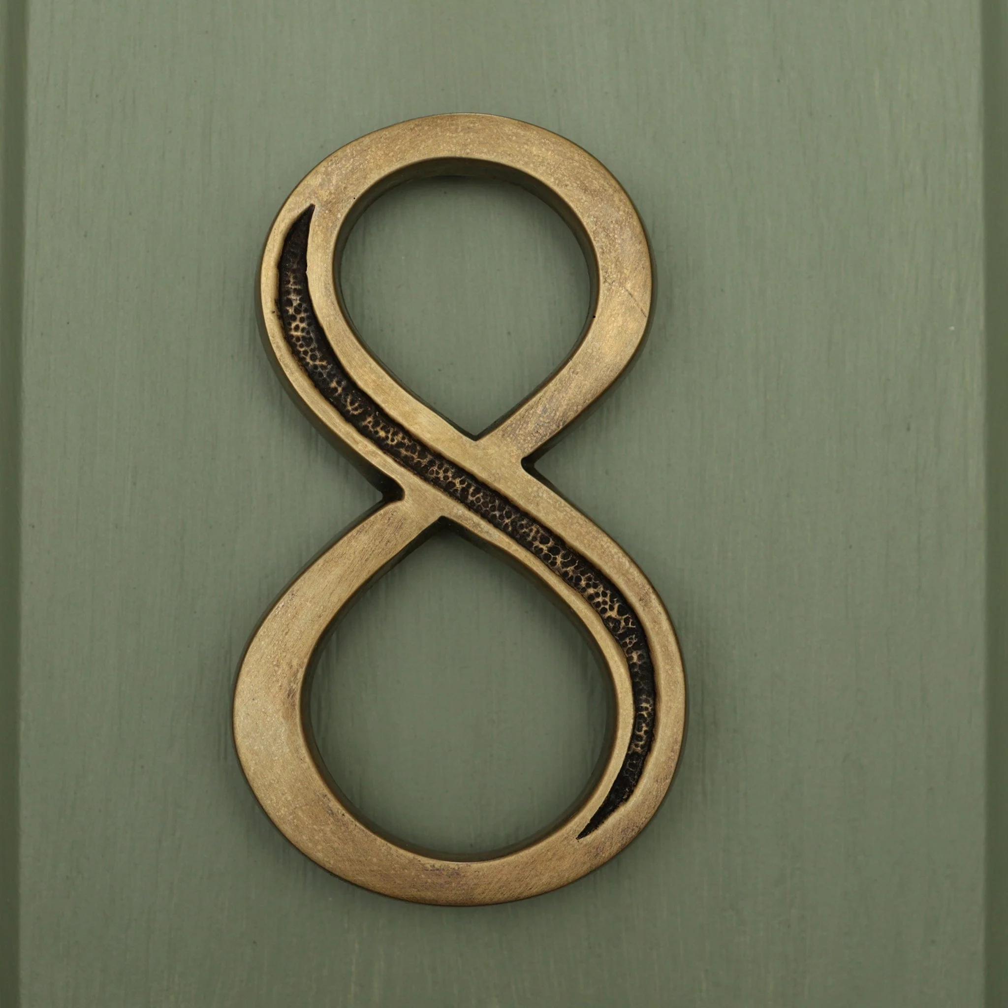 Premium Floating Engraved House Numbers in Heritage Finish 0-9 - Image 17