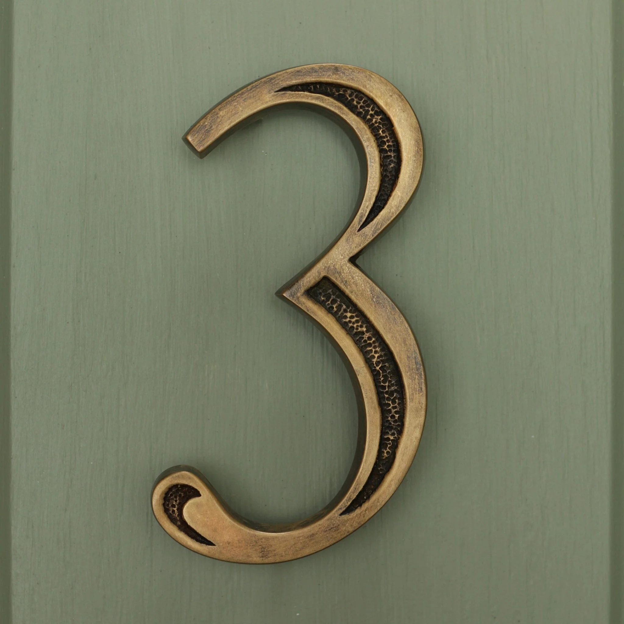Premium Floating Engraved House Numbers in Heritage Finish 0-9 - Image 21