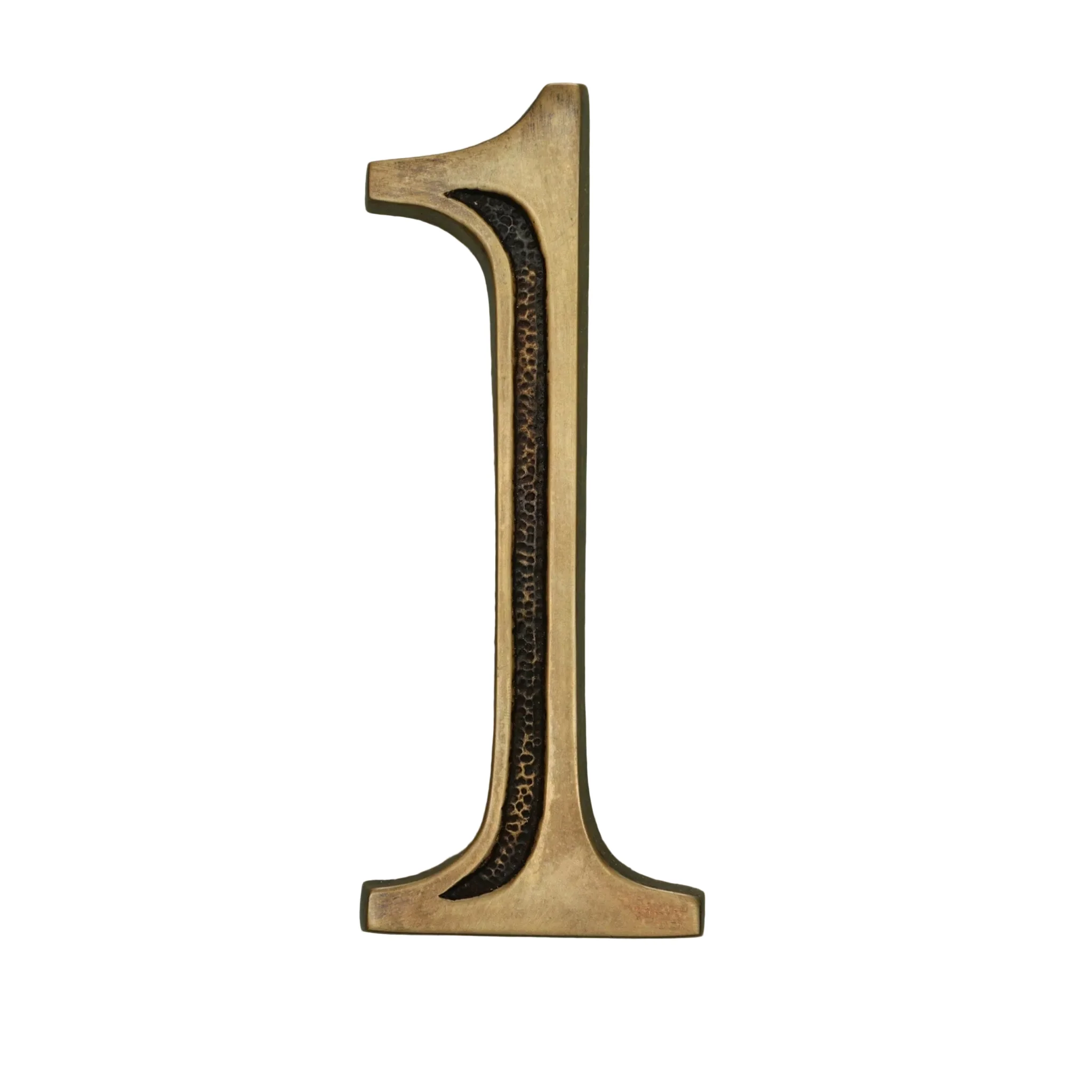 Premium Floating Engraved House Numbers in Heritage Finish 0-9 - Image 5