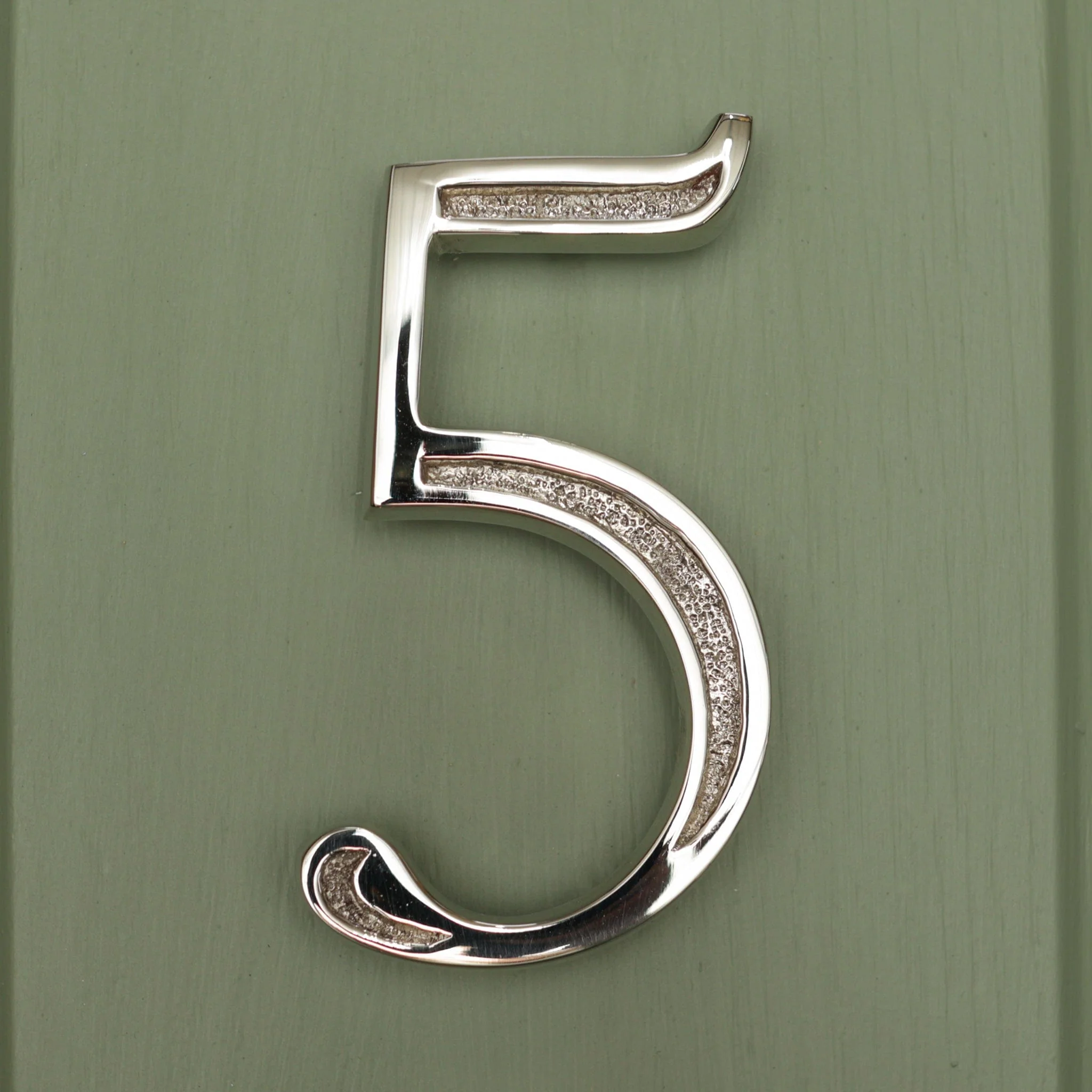 Premium Floating Engraved House Numbers in Nickel Finish 0-9 - Image 10