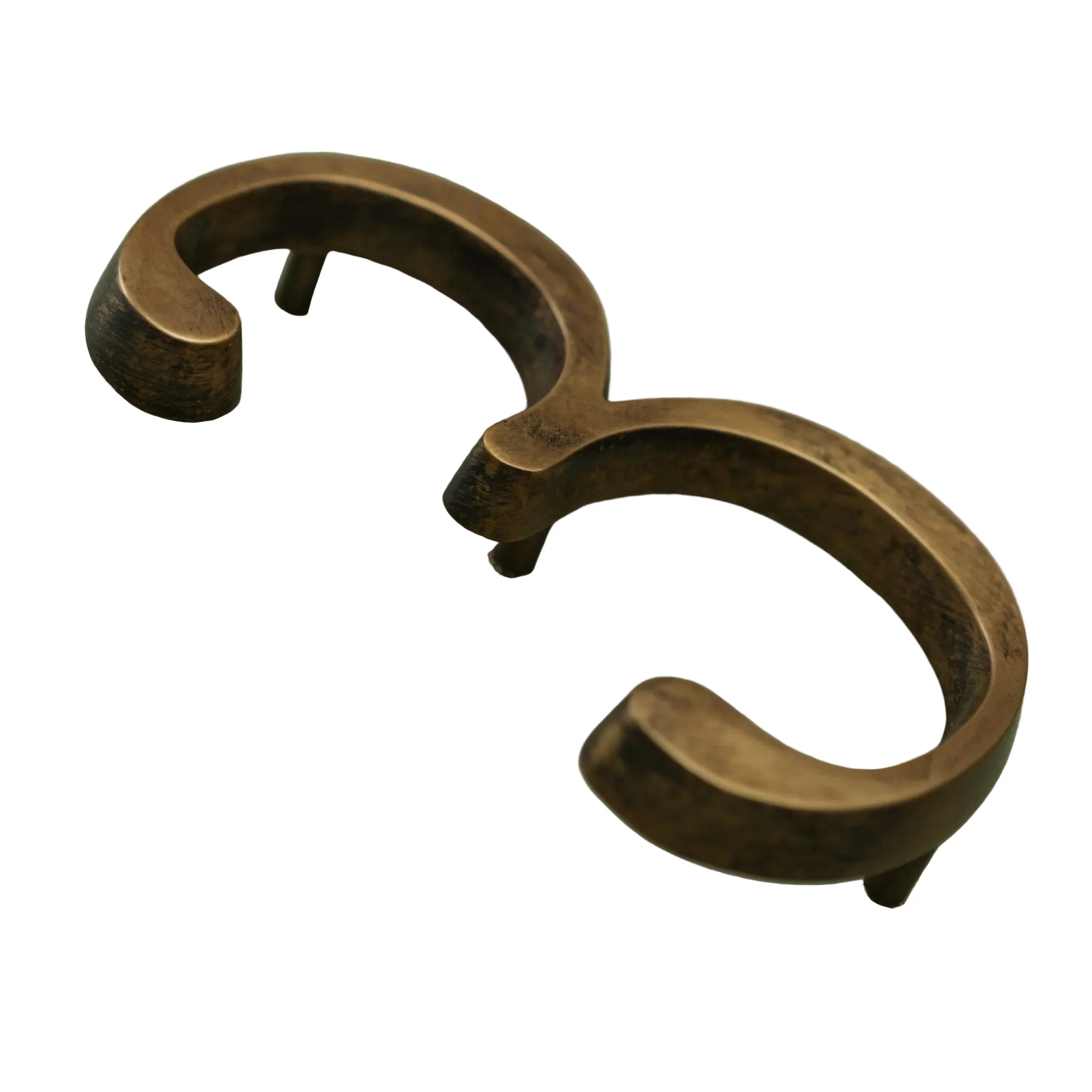 Brass Bee Floating House Number 5 — Heritage Finish - Image 8