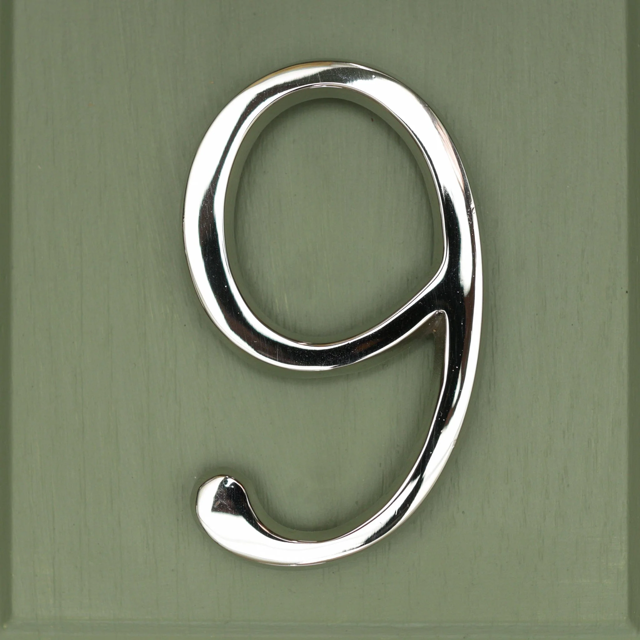 Premium Floating Plain House Numbers in Nickel Finish 0-9 - Image 15