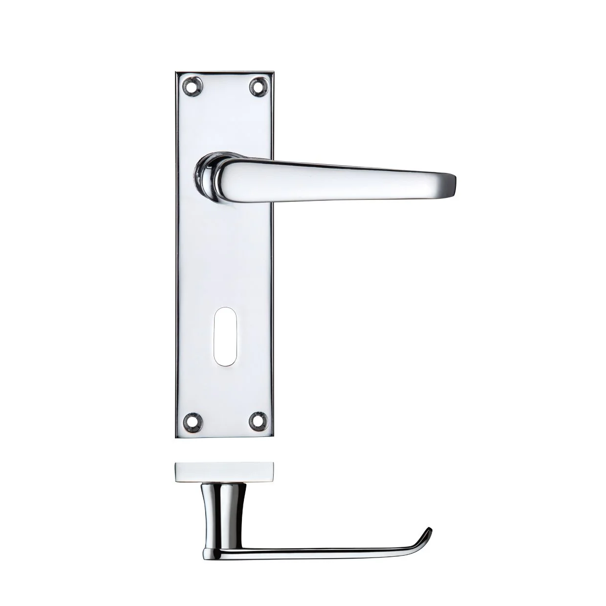 Project Victorian Flat Lever Handle on Backplate