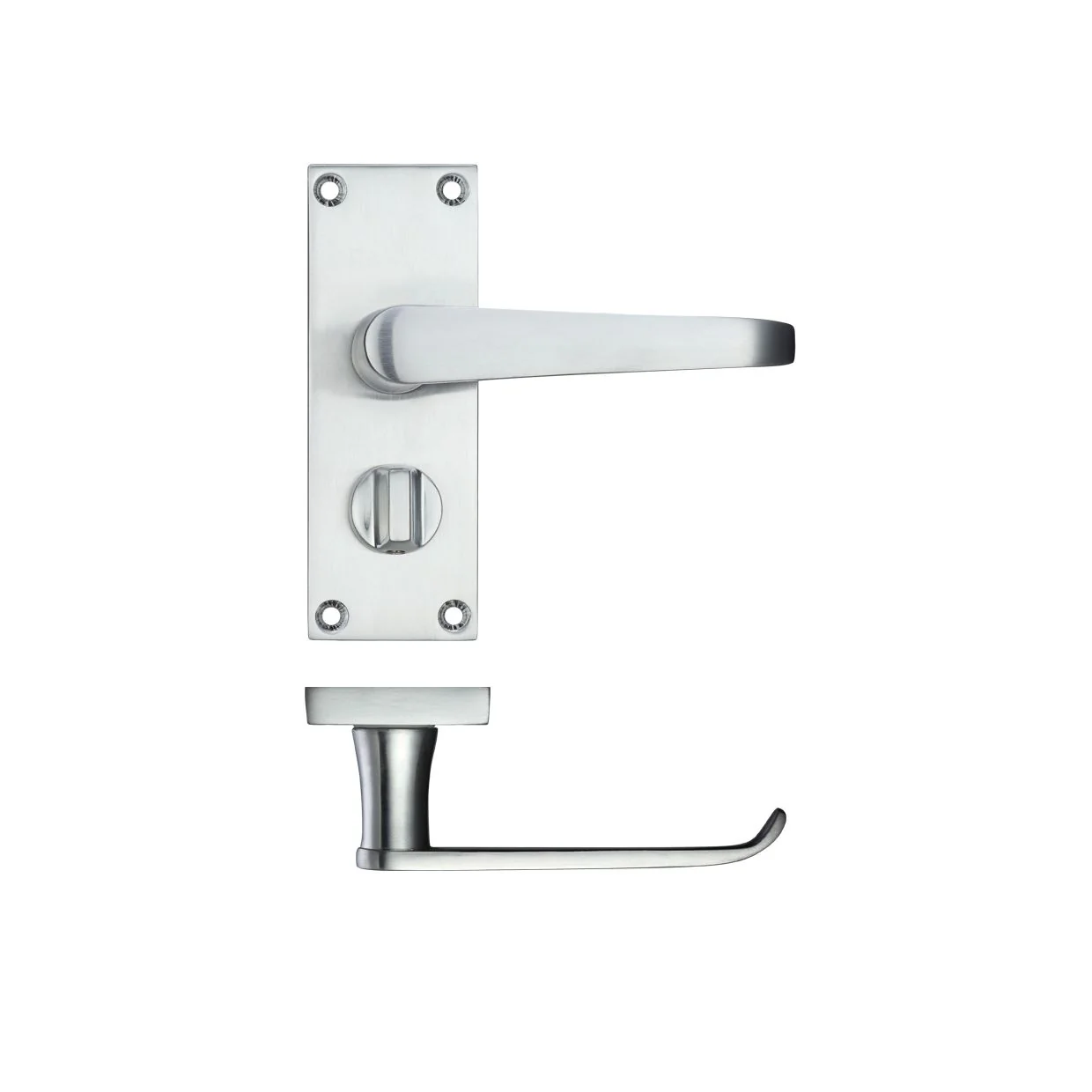 Project Victorian Flat Lever on Privacy Backplate 114 x 40mm - Image 6