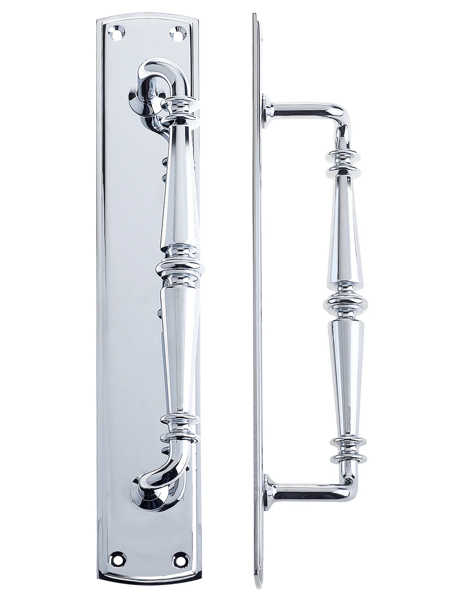 Zoo Hardware Pull Handle on Backplate — Polished Brass - Image 2