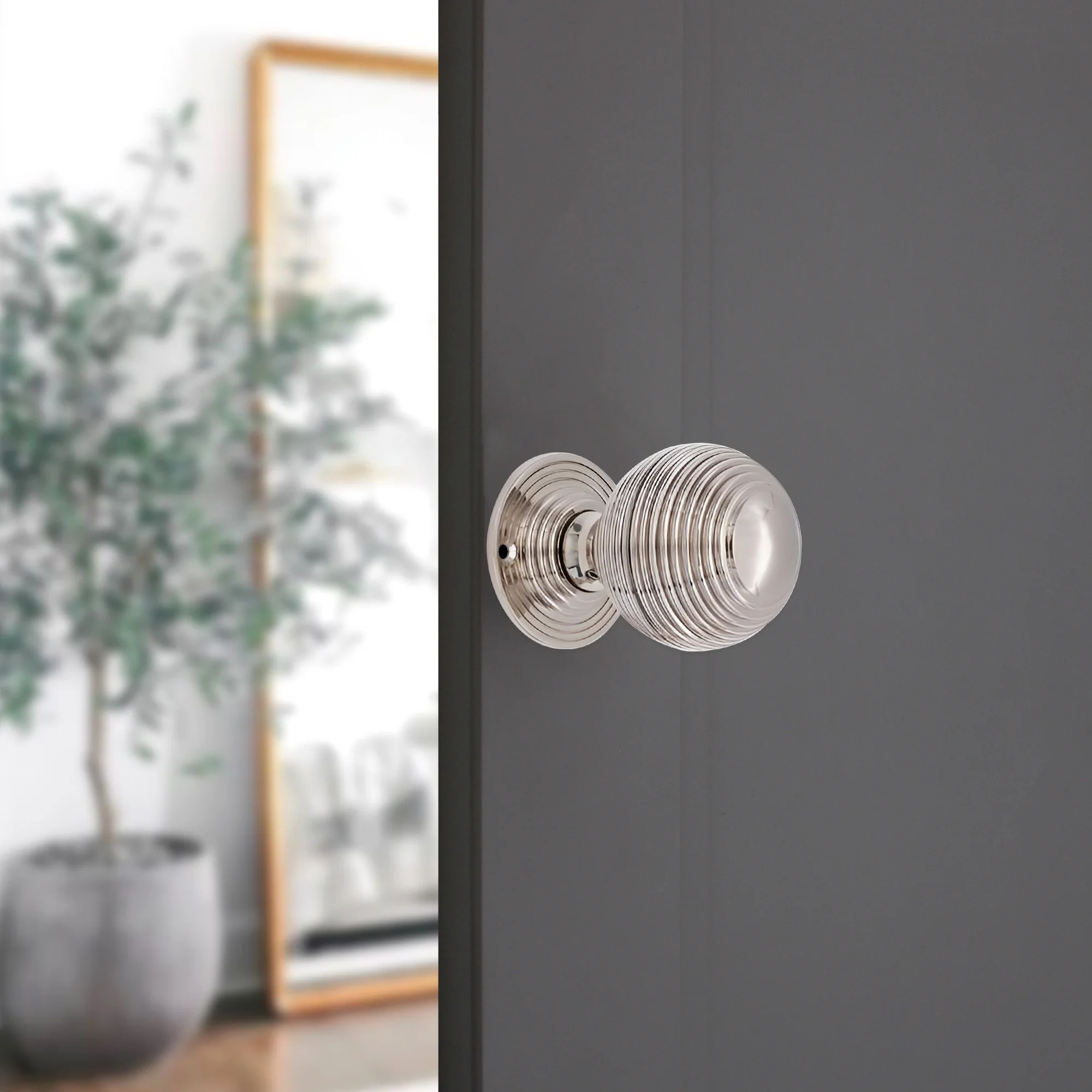 Reeded Door Knob 60mm – Mortice / Rim - Image 7