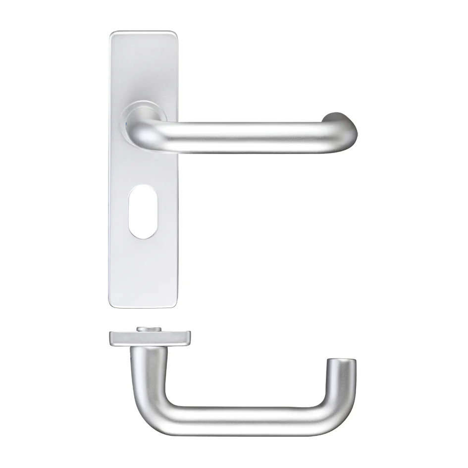 Return to Door Lever on Oval Profile Backplate (48.5MM) - Image 2
