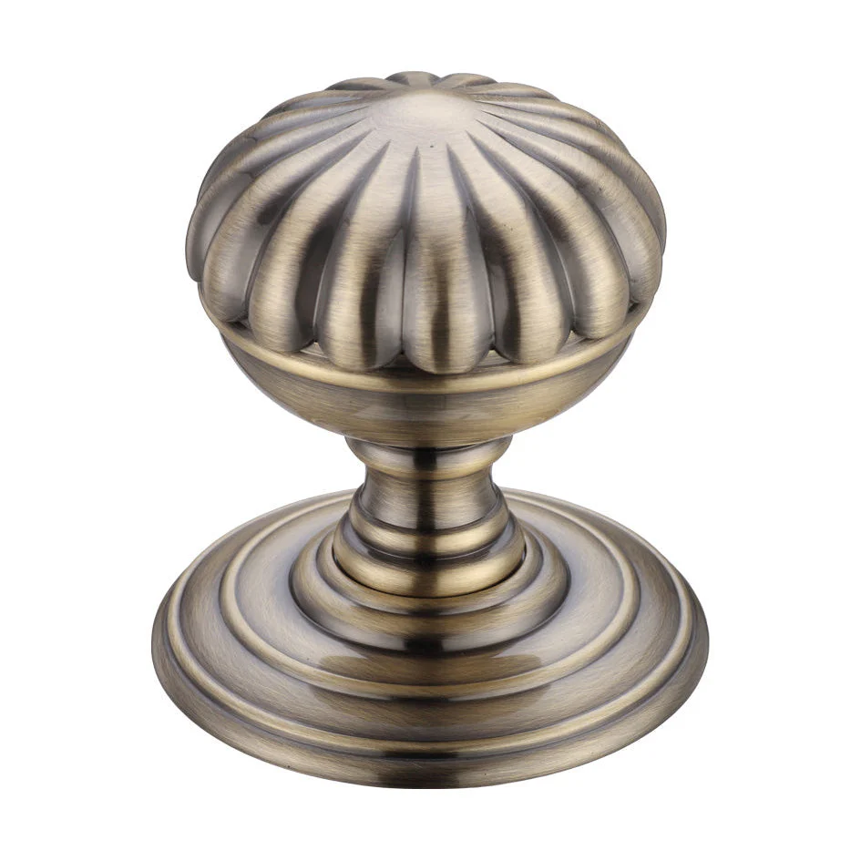 Flower Mortice Knob on Round Rose - Concealed Fix - Image 3