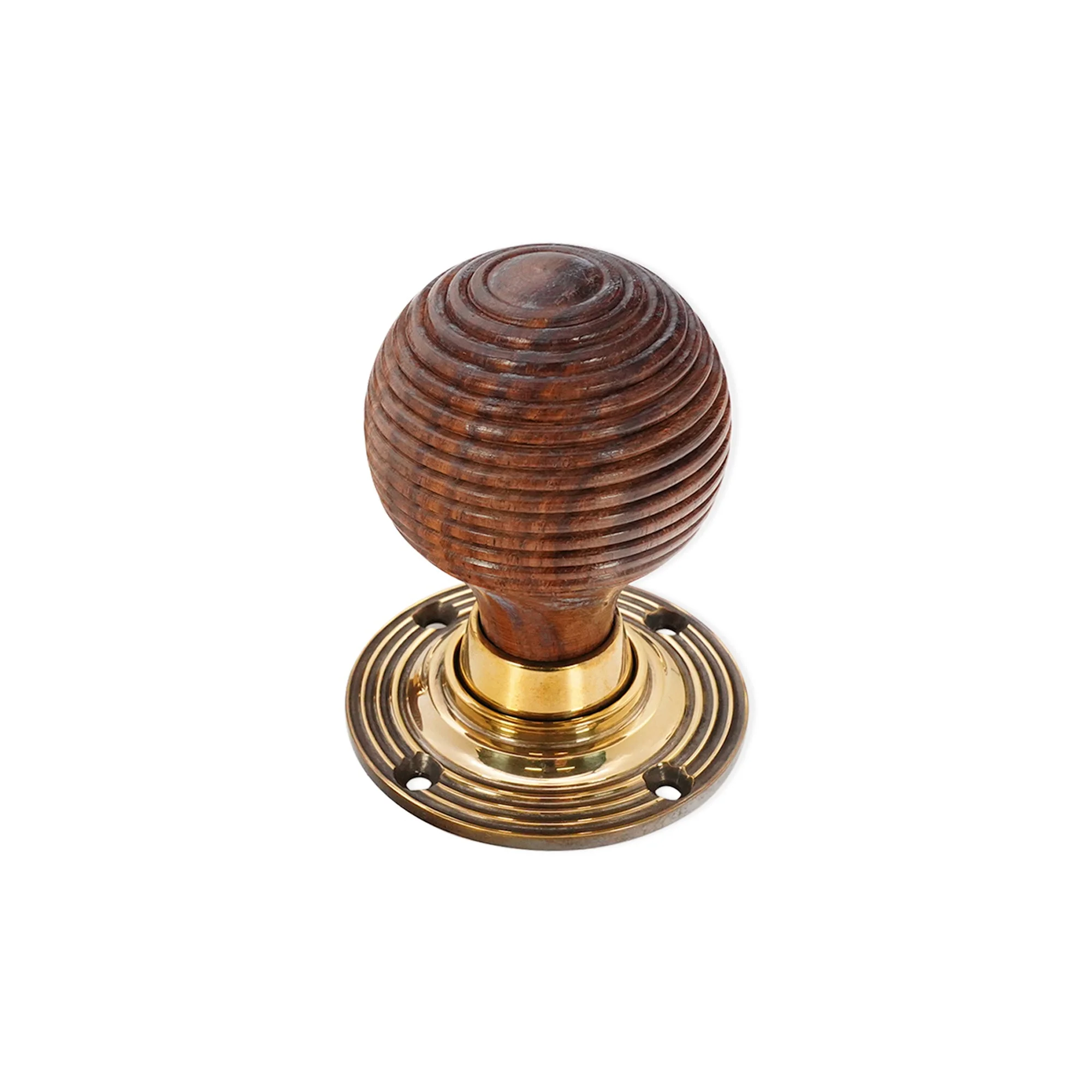 Rosewood Beehive Rim/Mortice Door Knob