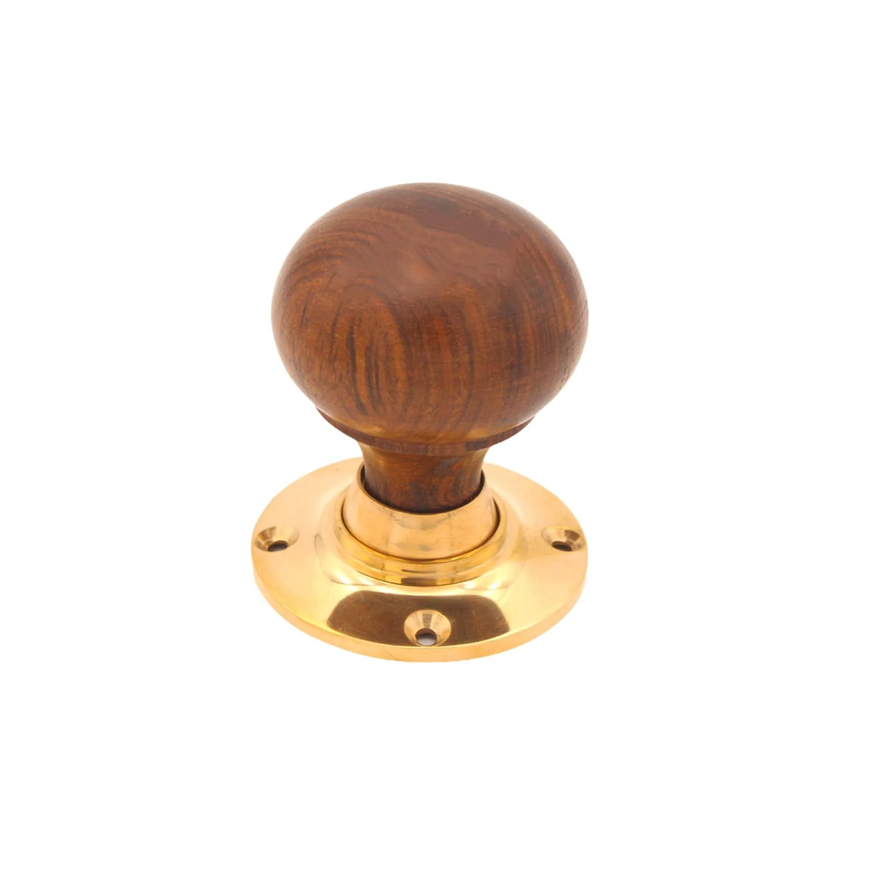 Rosewood Bun Rim/Mortice Door Knob