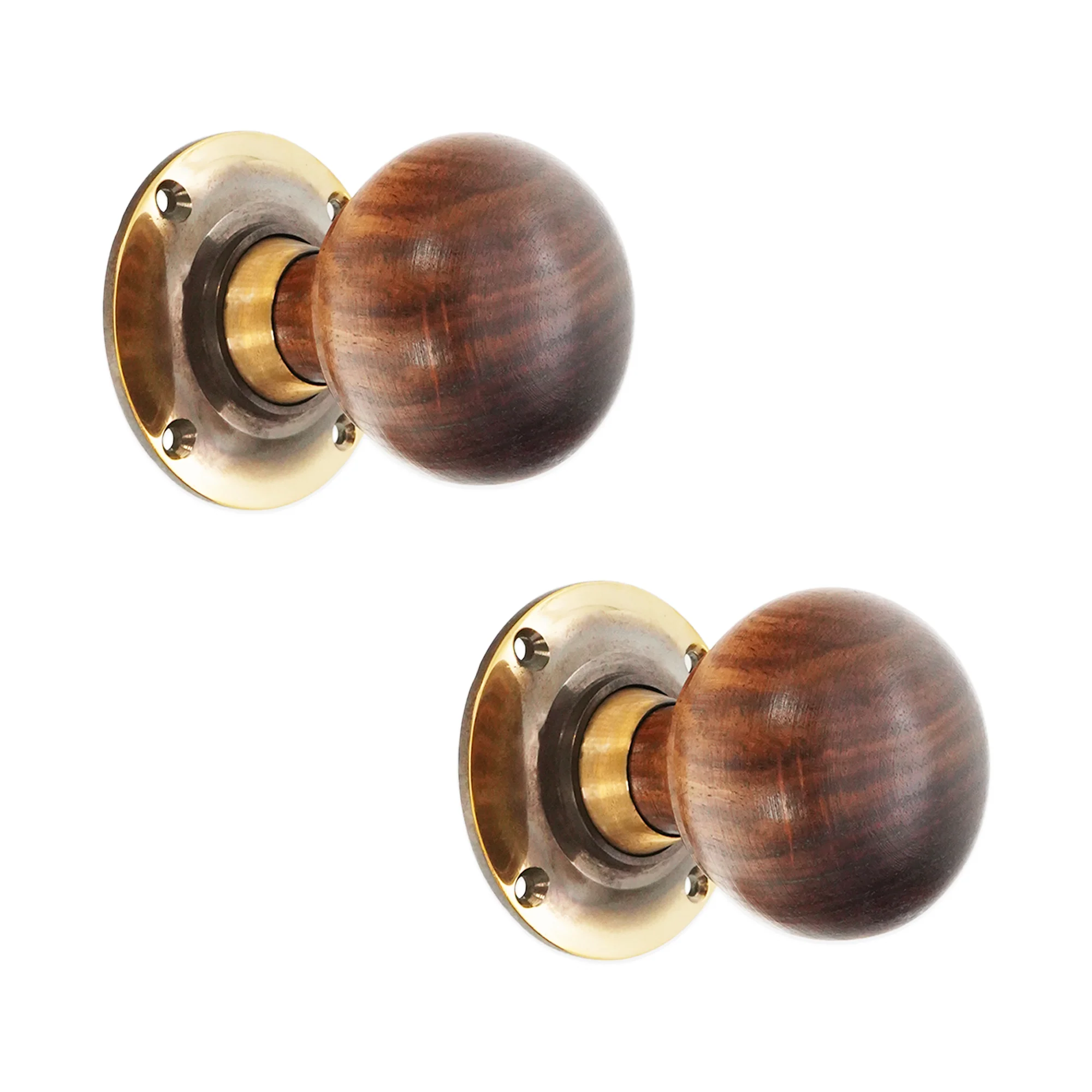 Rosewood Bun Rim/Mortice Door Knob - Image 5