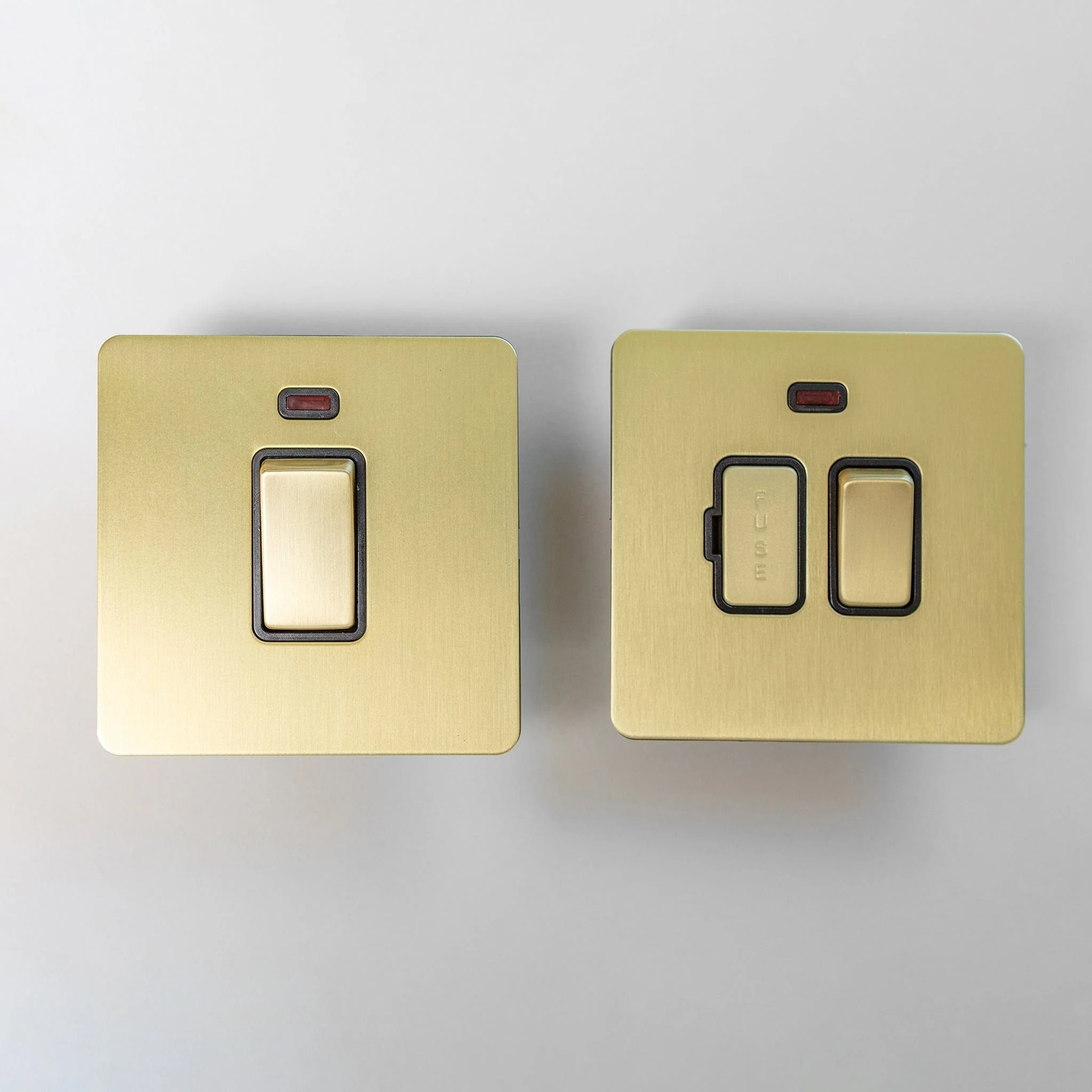 Satin Brass Switches and Sockets - Straight Knurled Design - Image 36