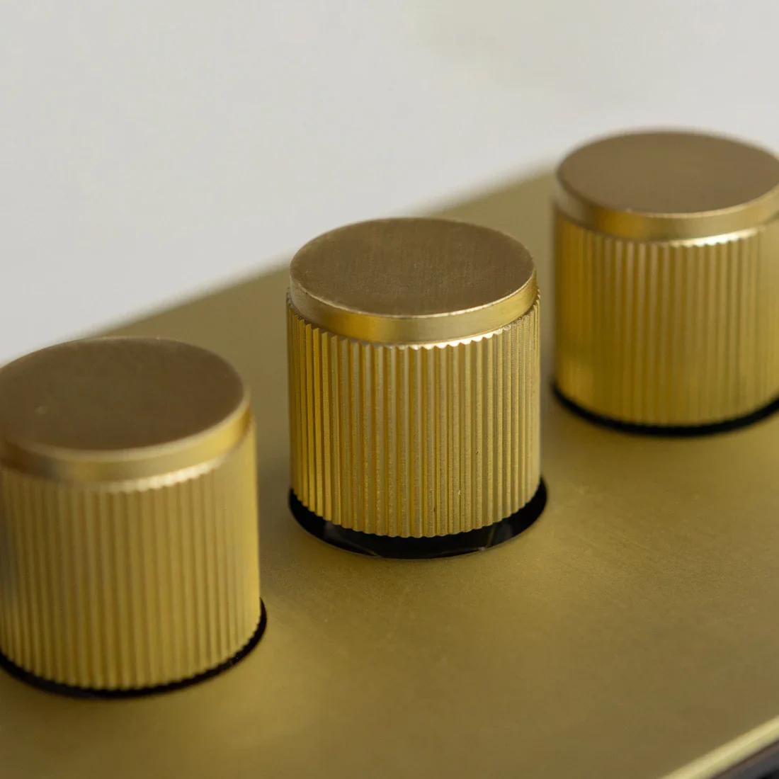 Satin Brass Switches and Sockets - Straight Knurled Design - Image 64