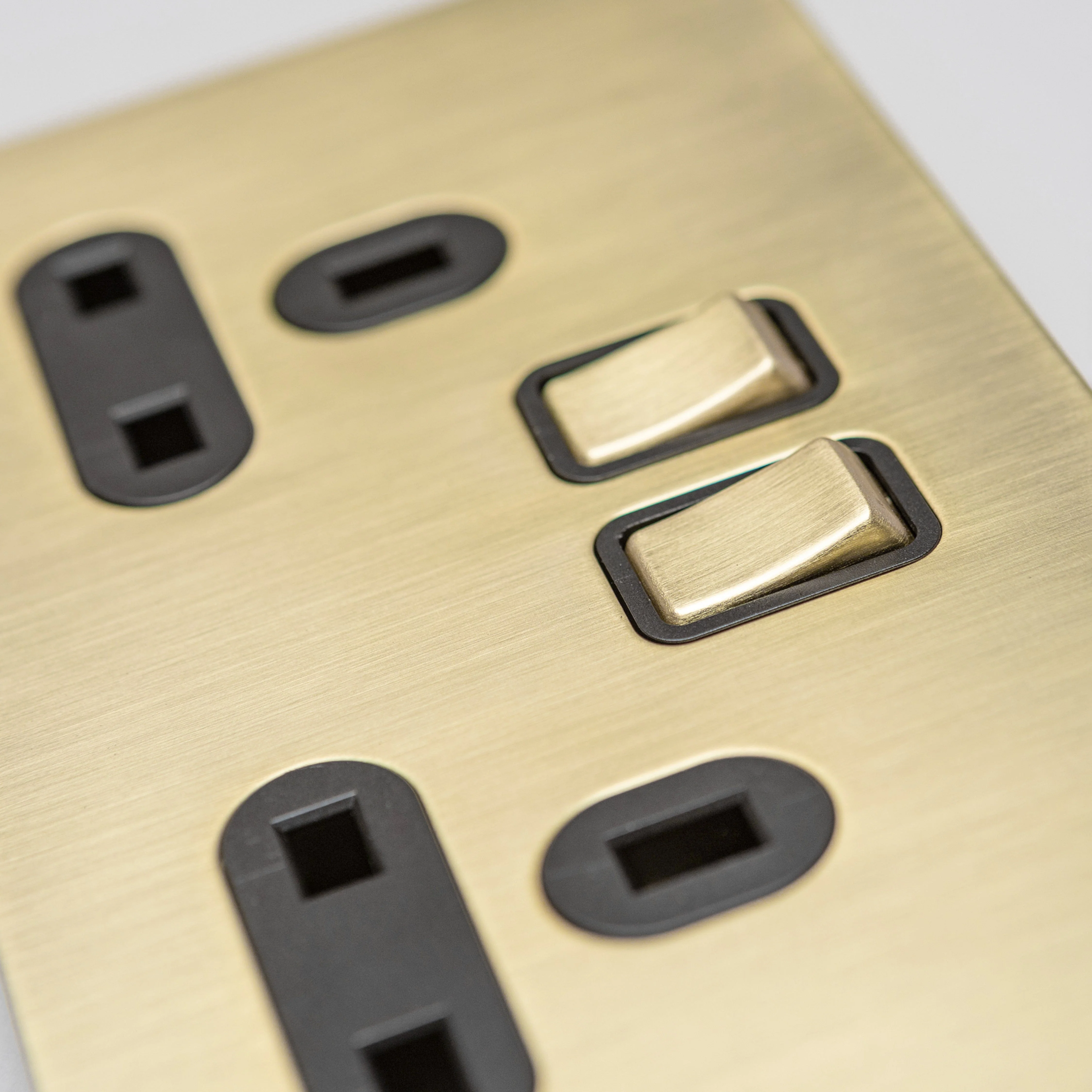 Satin Brass Switches and Sockets - J Series - Image 21