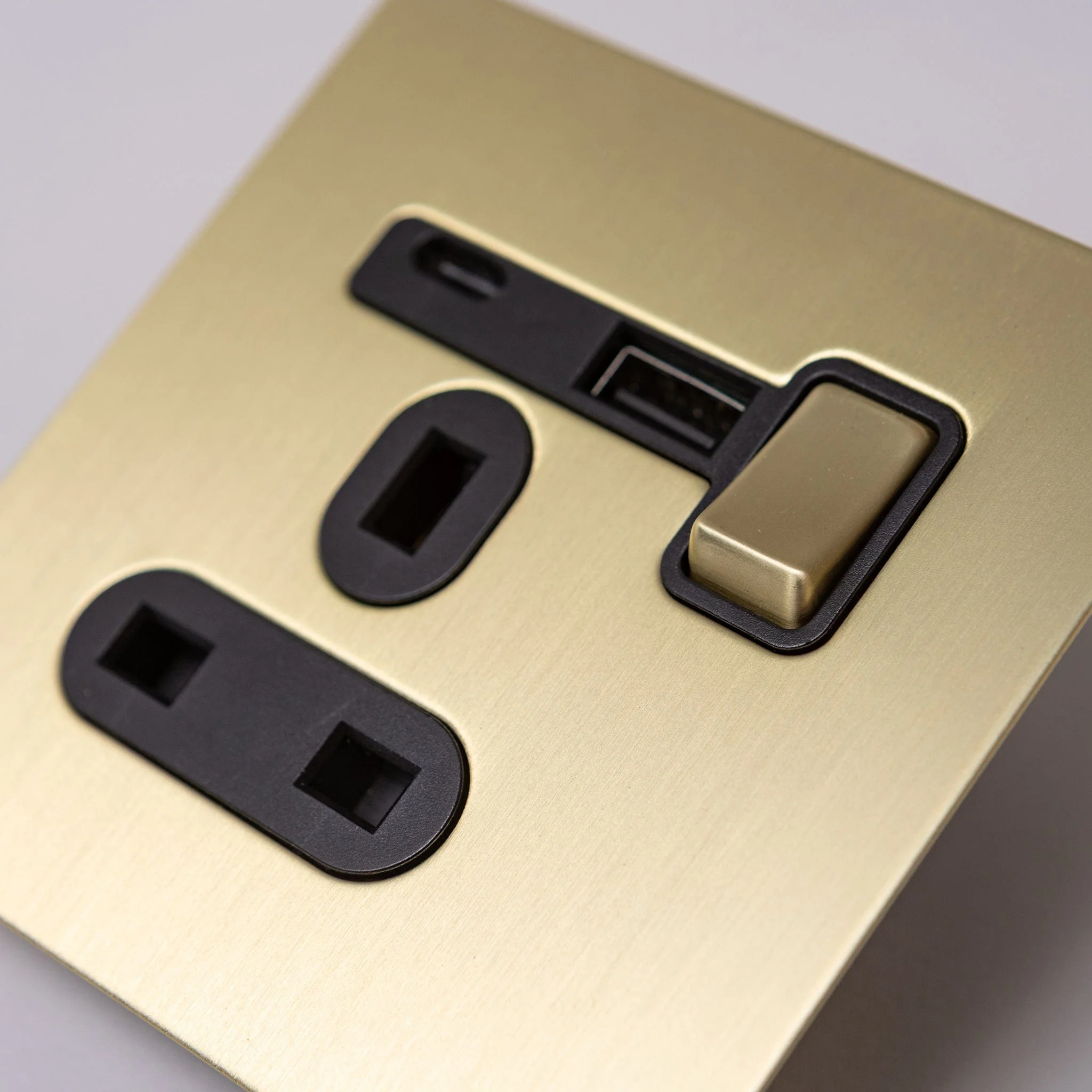 Satin Brass Switches and Sockets - J Series - Image 31