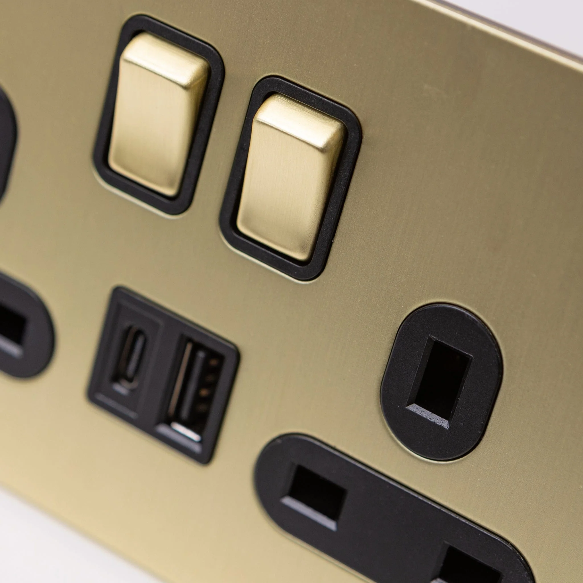 Satin Brass Switches and Sockets - J Series - Image 33