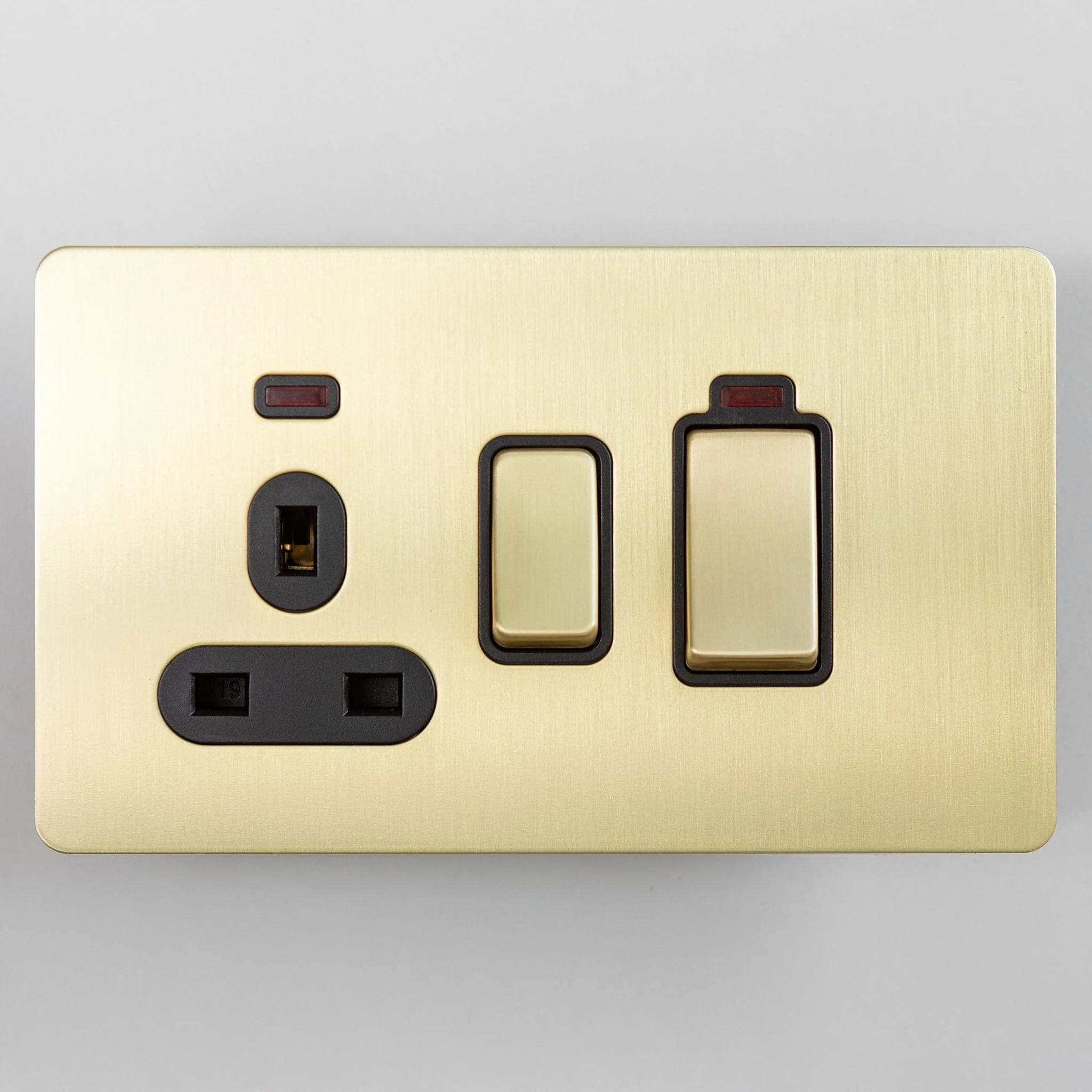 Satin Brass Switches and Sockets - J Series - Image 35