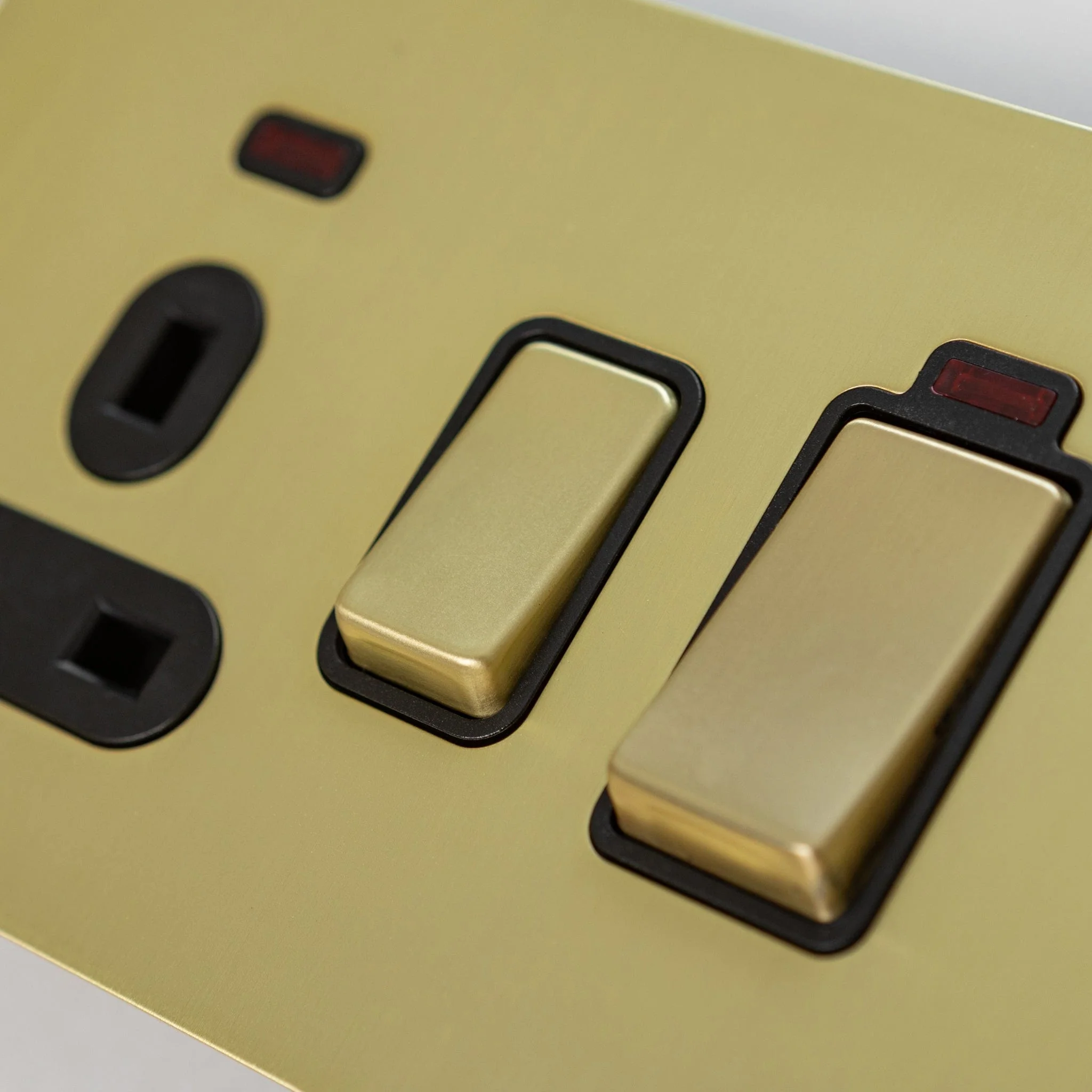 Satin Brass Switches and Sockets - J Series - Image 36