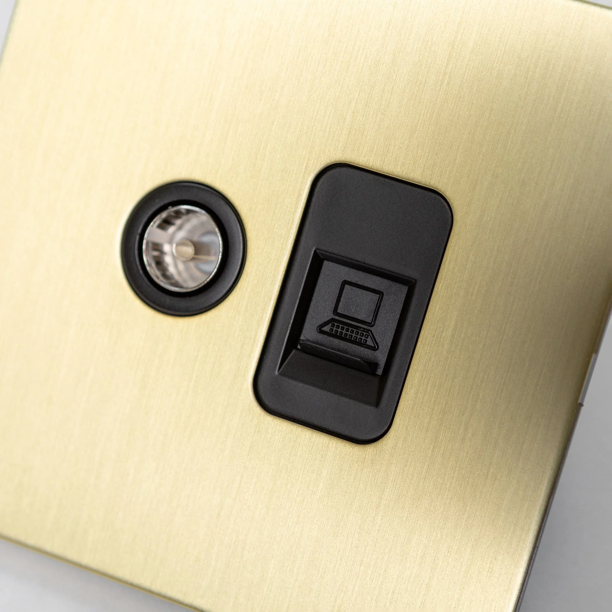 Satin Brass Switches and Sockets - J Series - Image 39