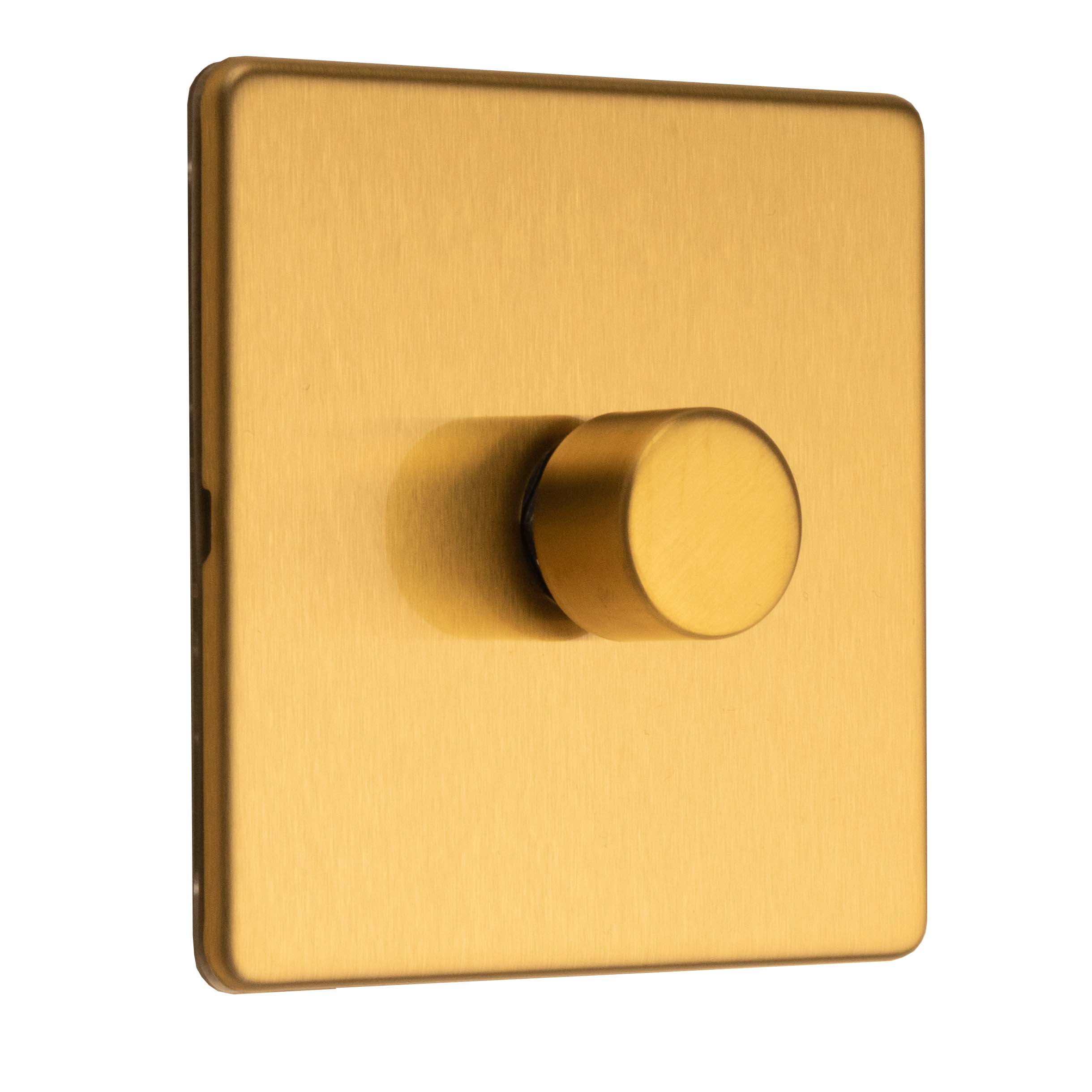 Stainless steel 1 Gang Dimmer - Satin Brass - Image 5