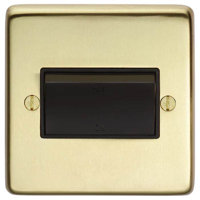 Stainless steel Fan Switch - Satin Brass - Image 2