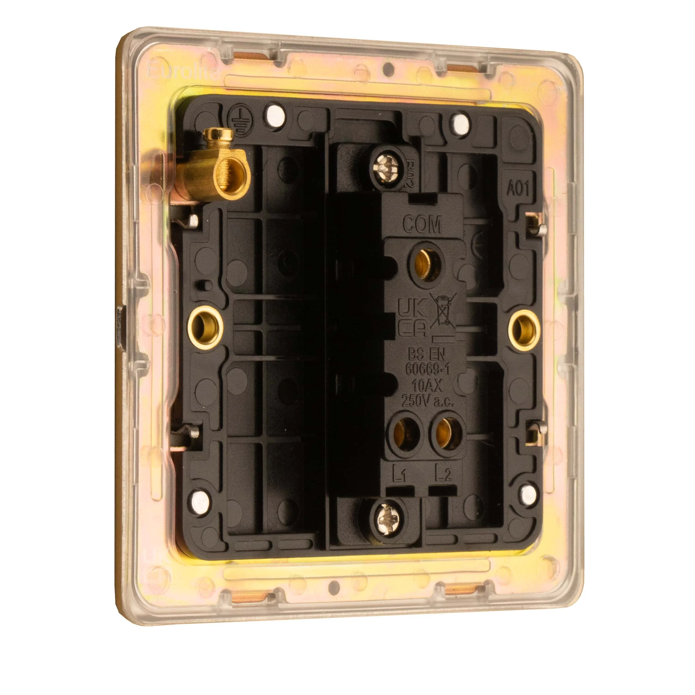 Stainless steel Intermediate Switch - Satin Brass - Image 3