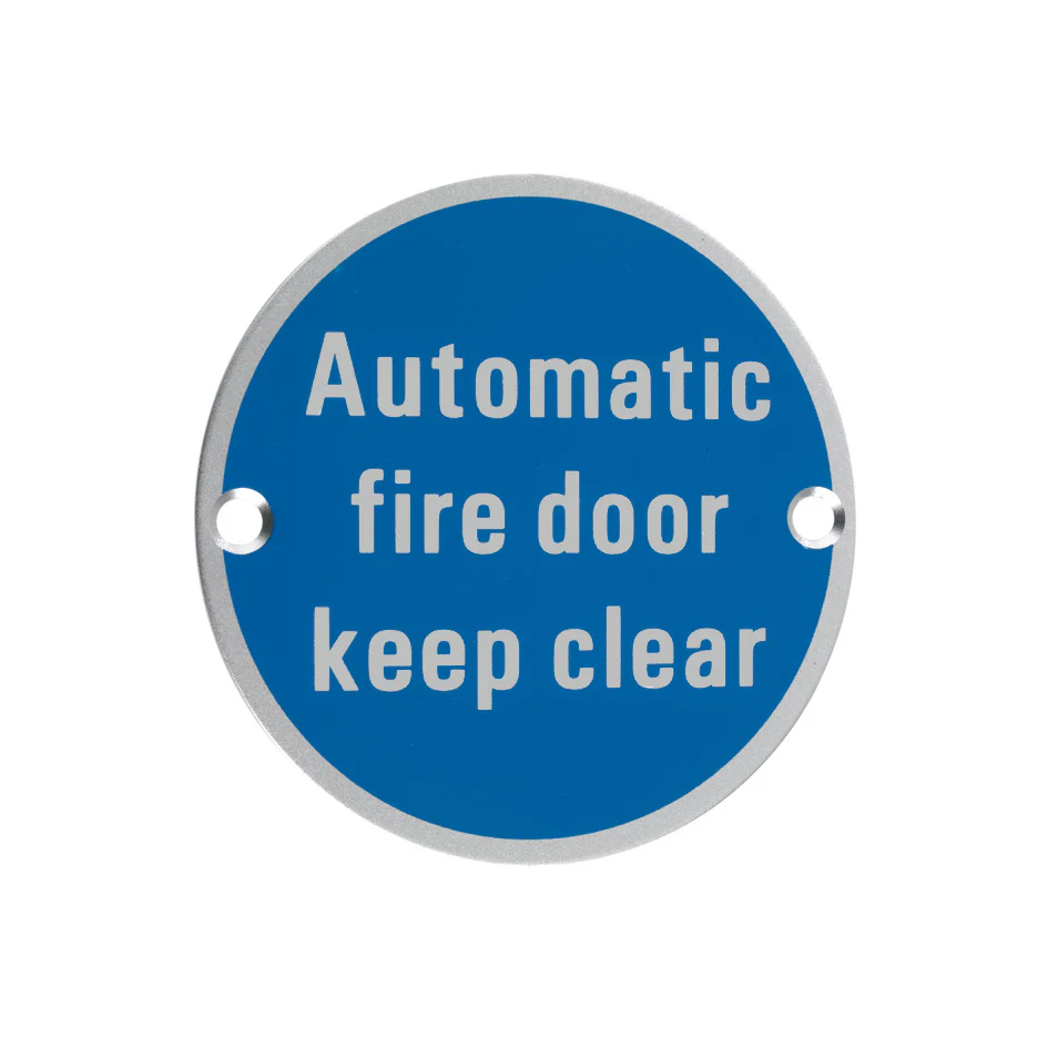 Signage - Automatic Fire Door Keep Clear - Image 2