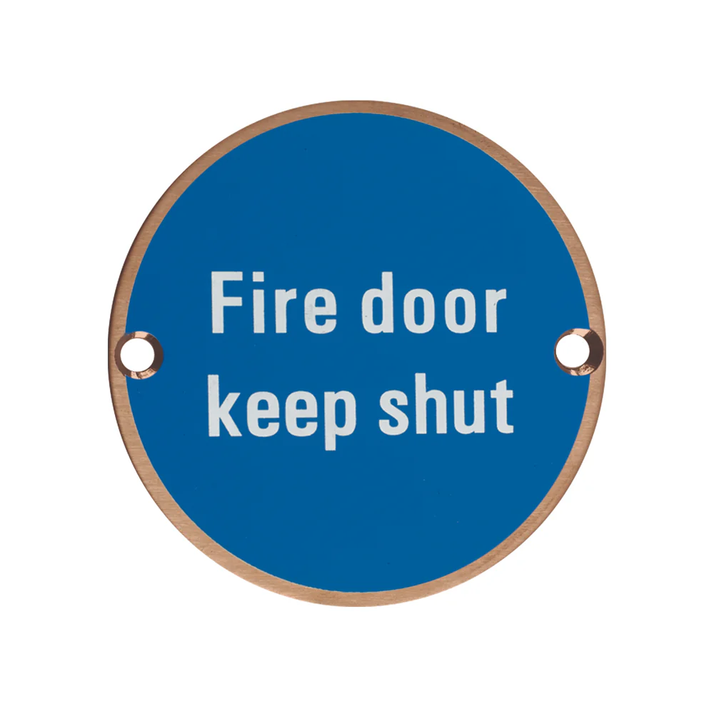 Signage - Fire Door Keep Shut - 76mm dia - Image 4