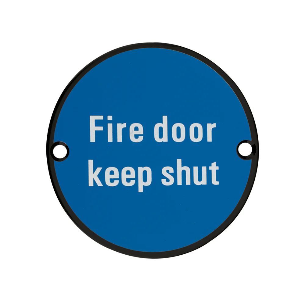 Signage - Fire Door Keep Shut - 76mm dia - Image 6