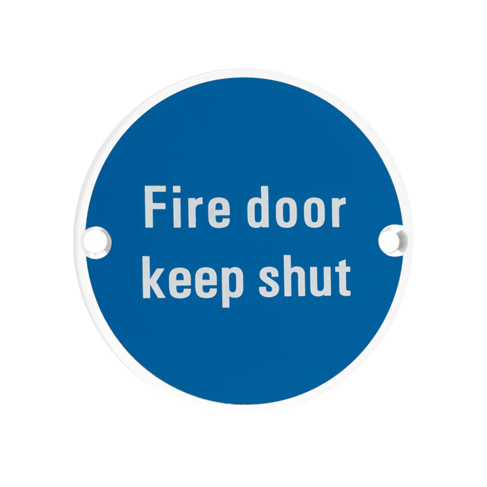 Signage - Fire Door Keep Shut - 76mm dia - Image 8