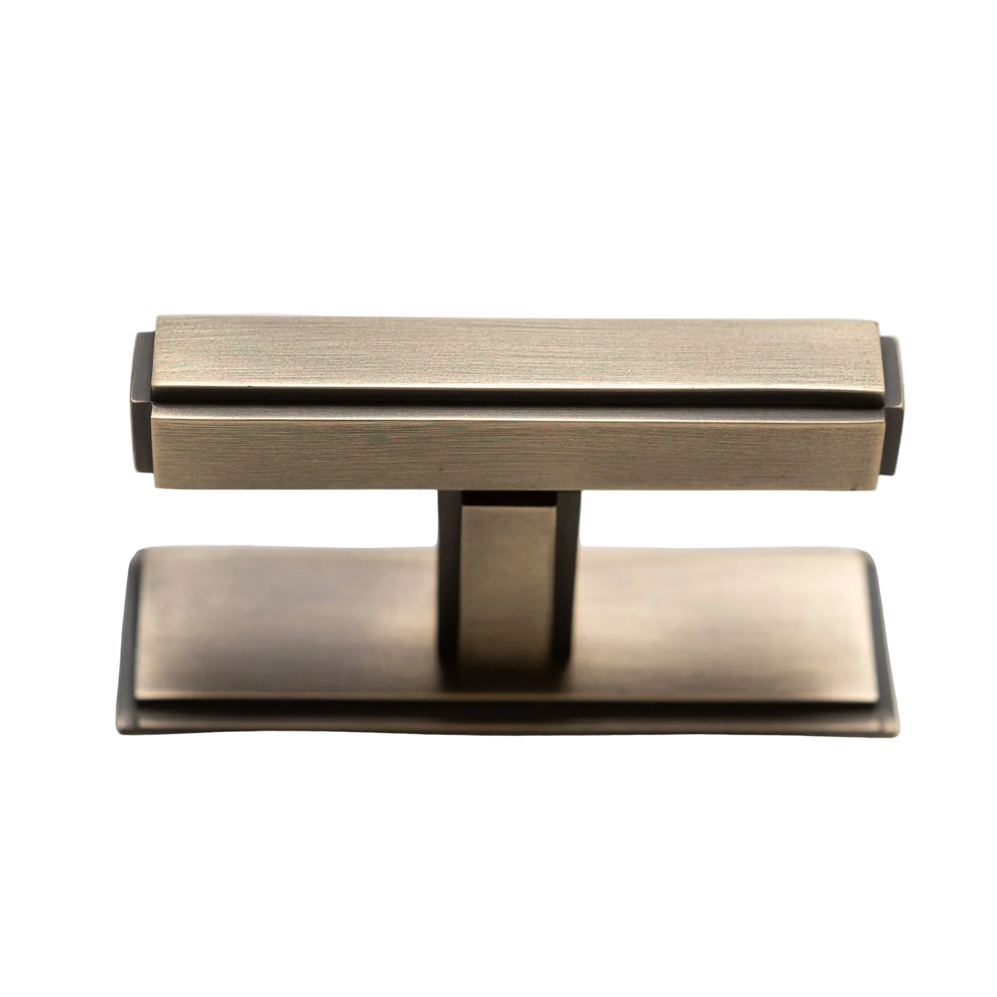 Solid Brass Art Deco Kitchen Pull Handles & Knobs with Backplates - Antique Brass Finish - Image 10