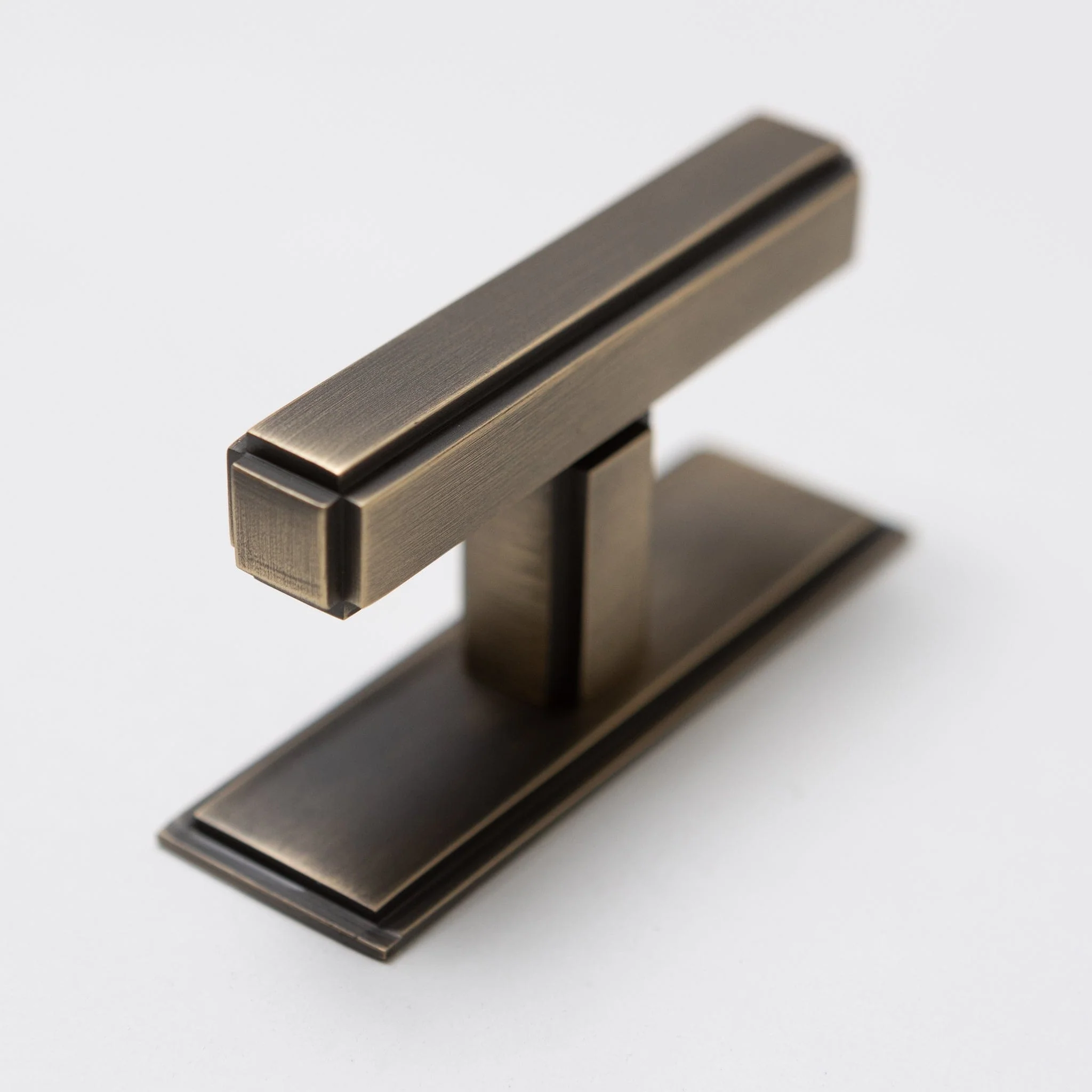Solid Brass Art Deco Kitchen Pull Handles & Knobs with Backplates - Antique Brass Finish - Image 11