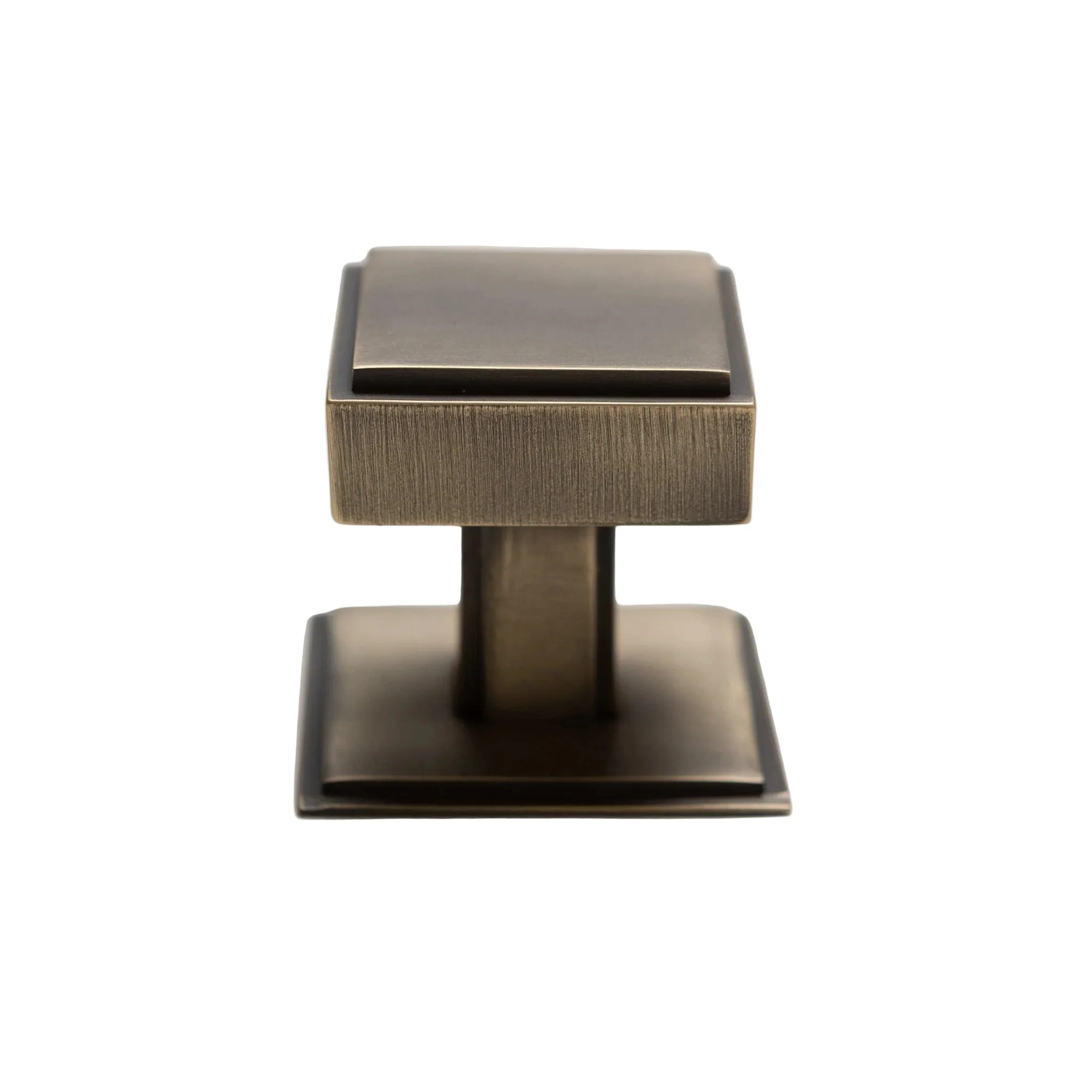 Solid Brass Art Deco Kitchen Pull Handles & Knobs with Backplates - Antique Brass Finish - Image 13
