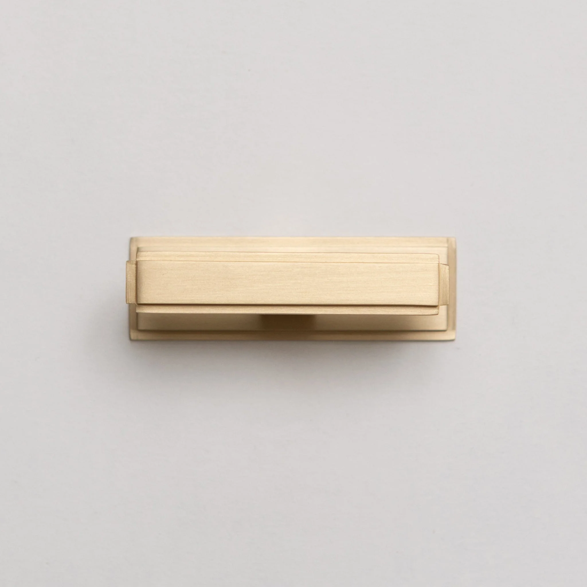 Solid Brass Art Deco Kitchen Pull Handles & Knobs With Backplates - Satin Brass Finish - Image 9