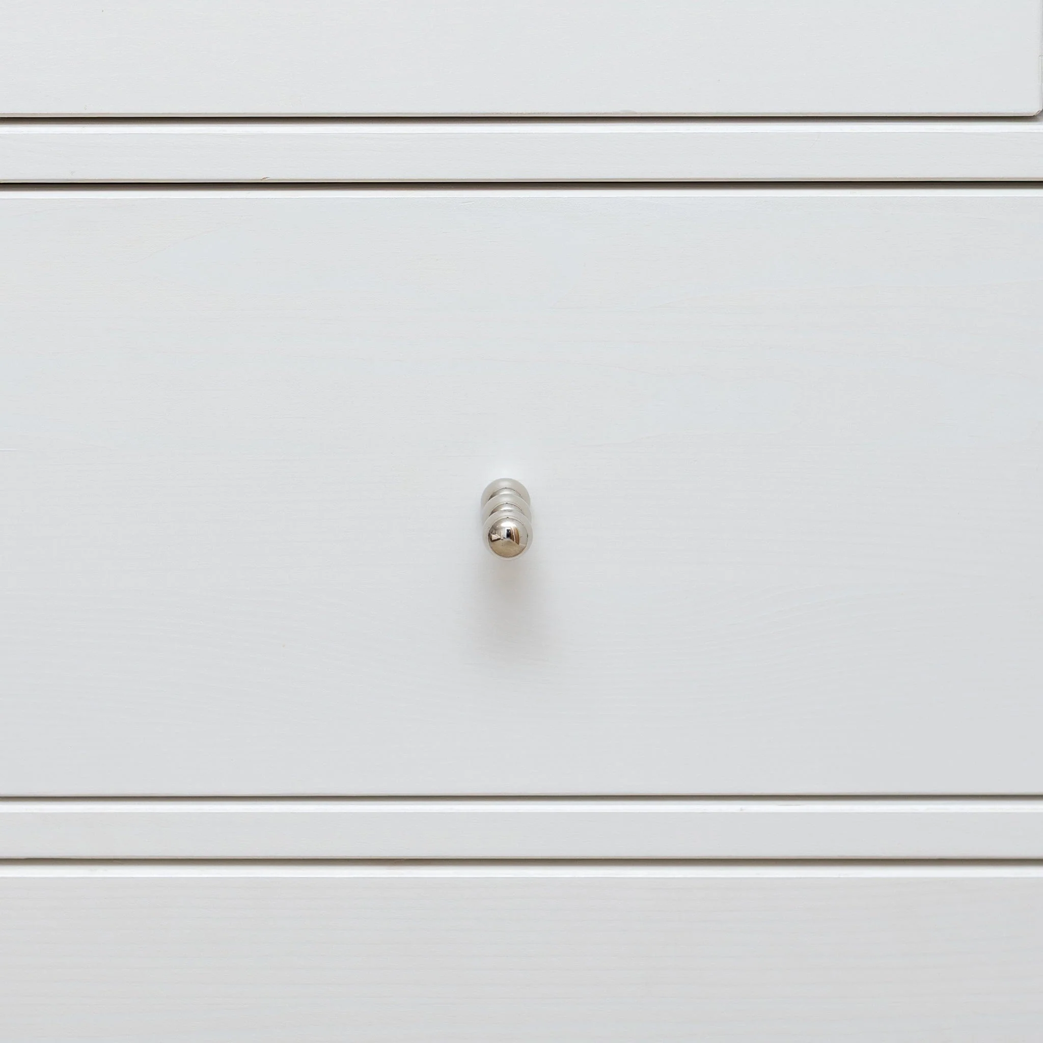 Solid Brass Cylindrical Drawer Knob - Polished Nickel Finish - Image 3