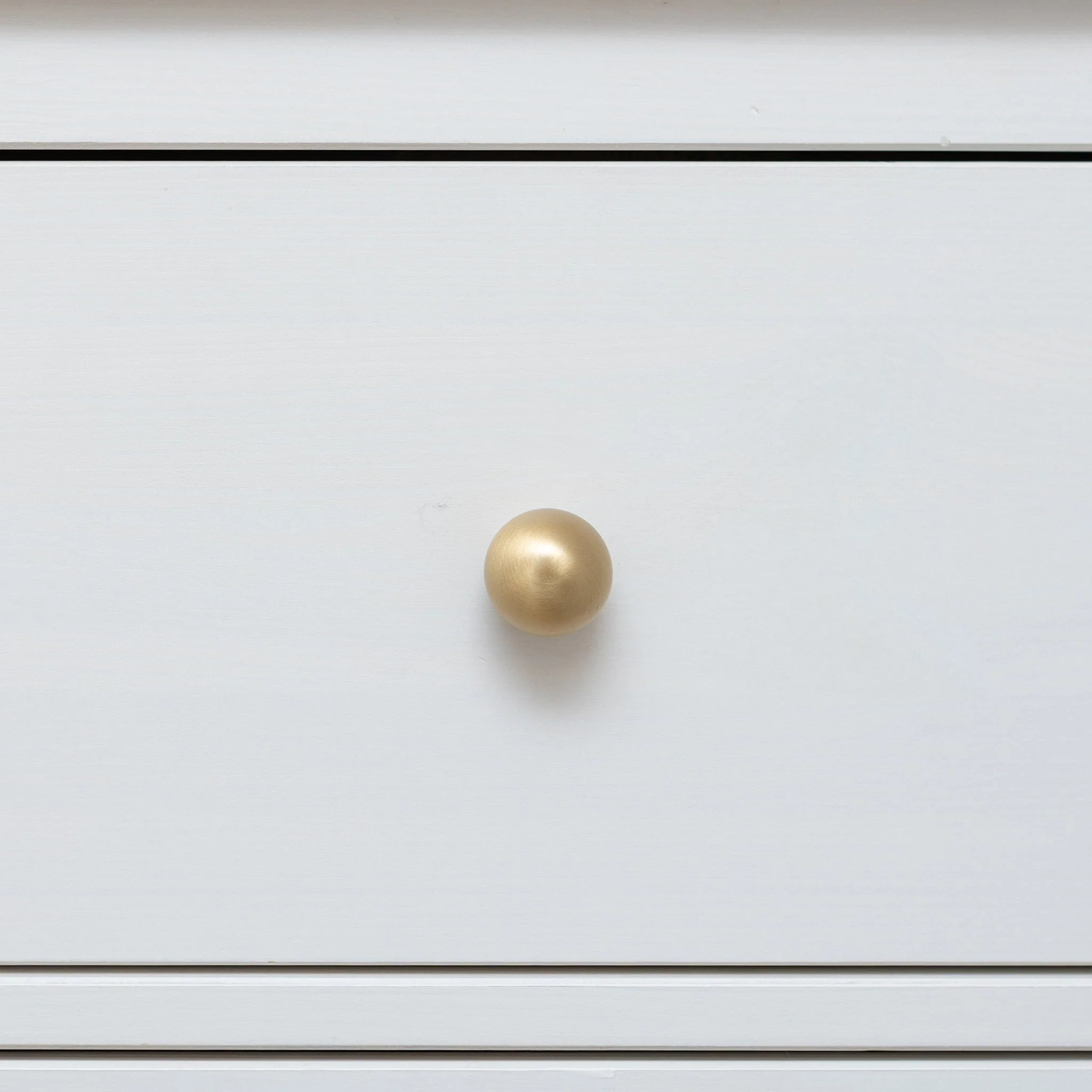 Solid Brass Cylindrical Drawer Knob - Satin Brass Finish - Image 3