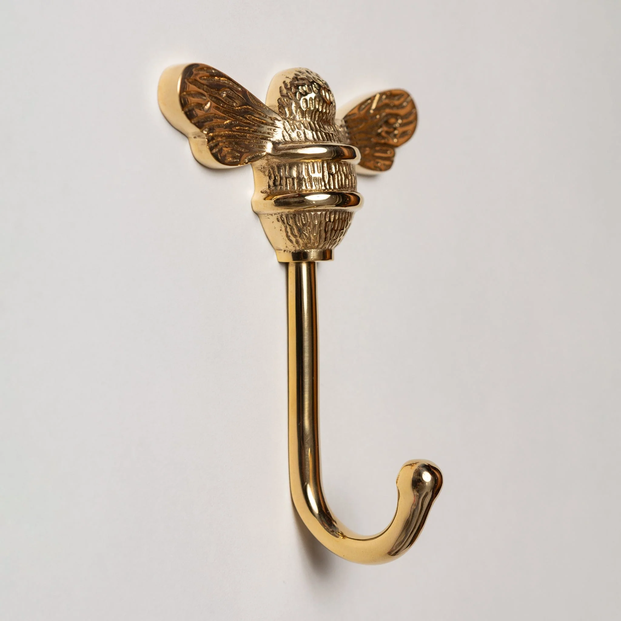 Solid Brass bee Coat Hook - Brass Finish - Image 2