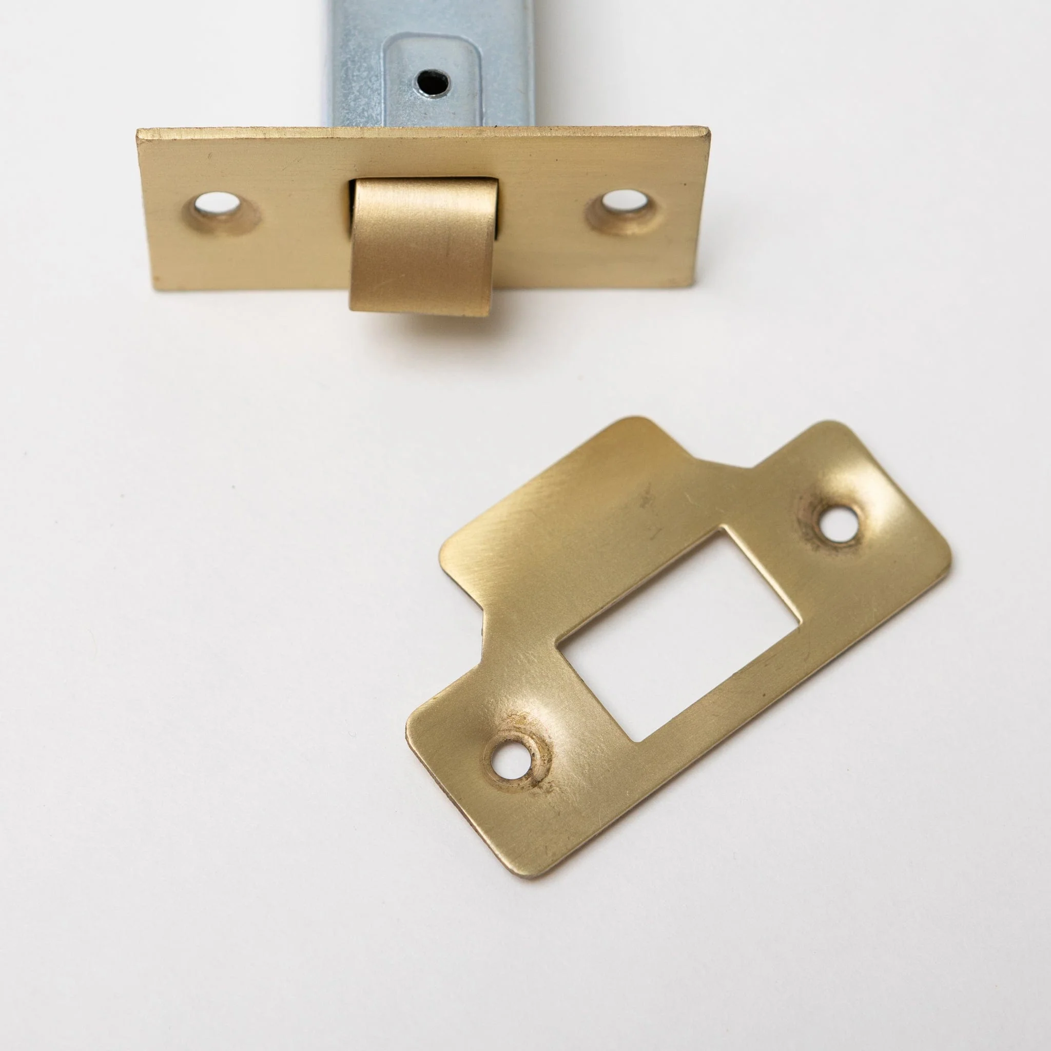 Solid Brass Door Knobs - Beehive Satin Brass (Pair) | Thumbturns & Latches - Image 6