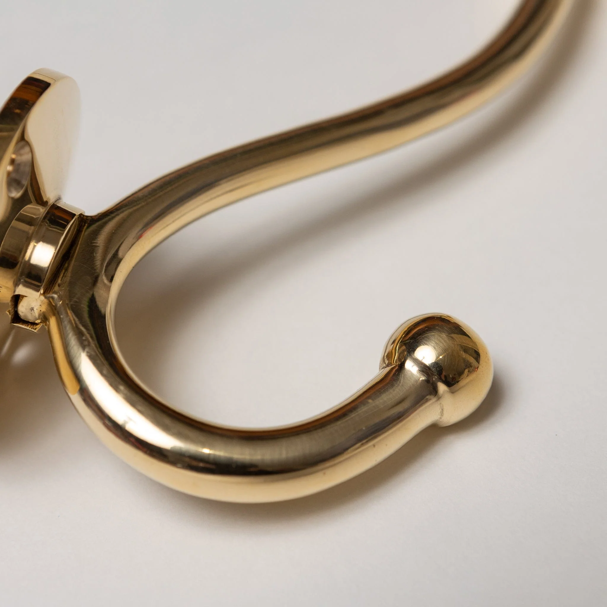 Solid Brass mushroom Coat Hook - Polished Brass Finish - Image 3