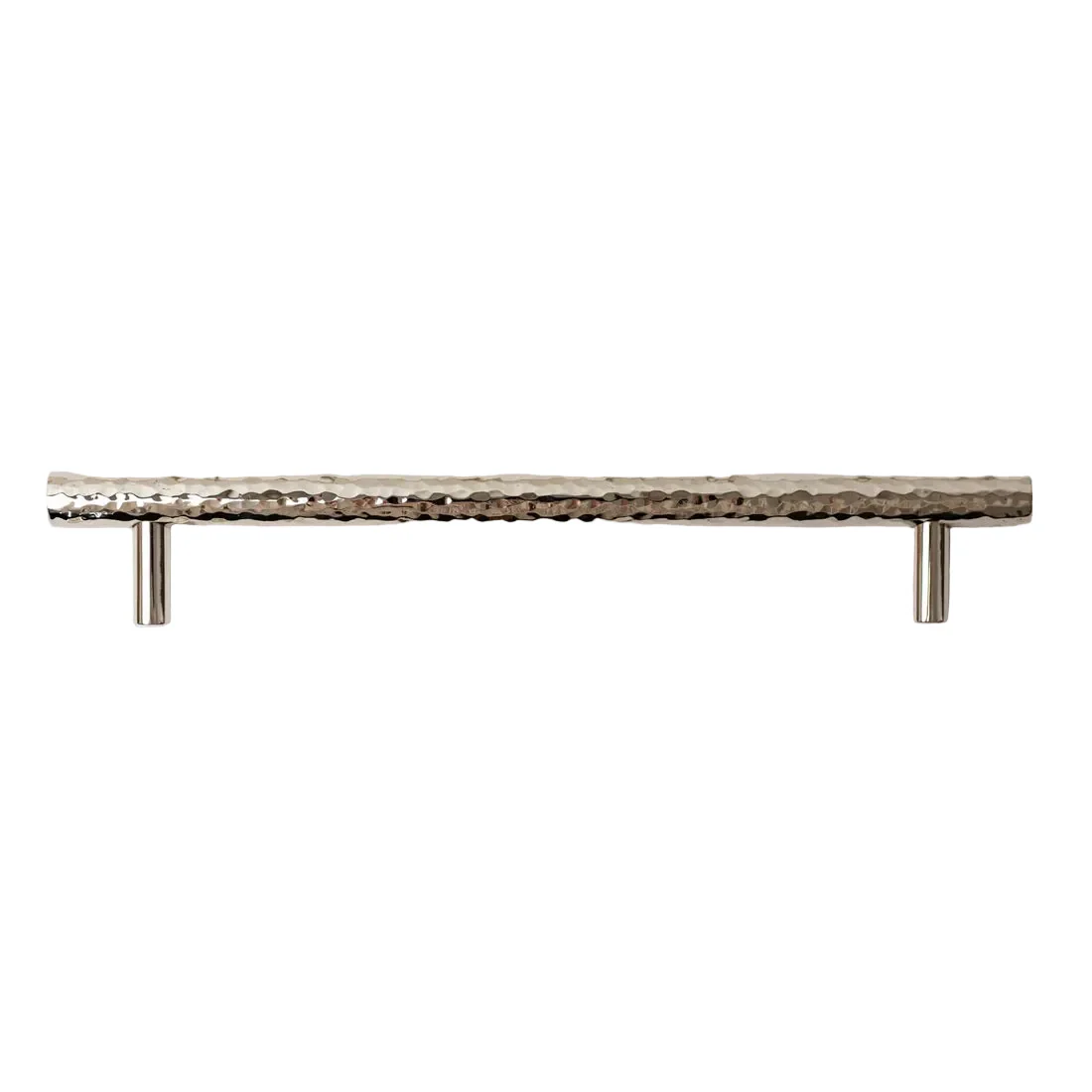Solid Brass Nickel Hammered Cabinet Pull Handles & Knobs - Polished Nickel Finish - Image 2