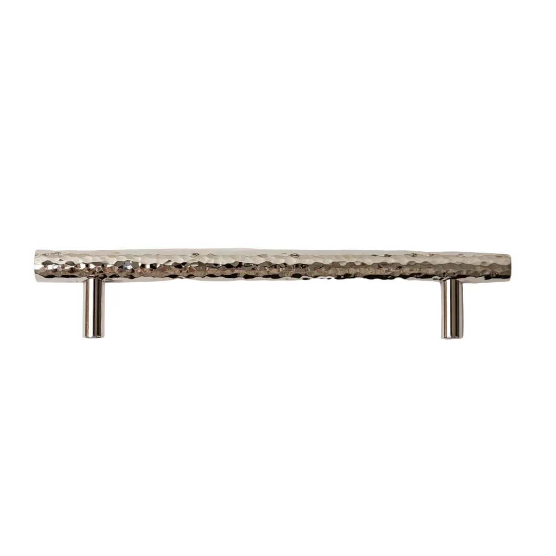 Solid Brass Nickel Hammered Cabinet Pull Handles & Knobs - Polished Nickel Finish - Image 3